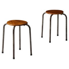 Industrial Stool in the manner of Prouve, France, c. 1960