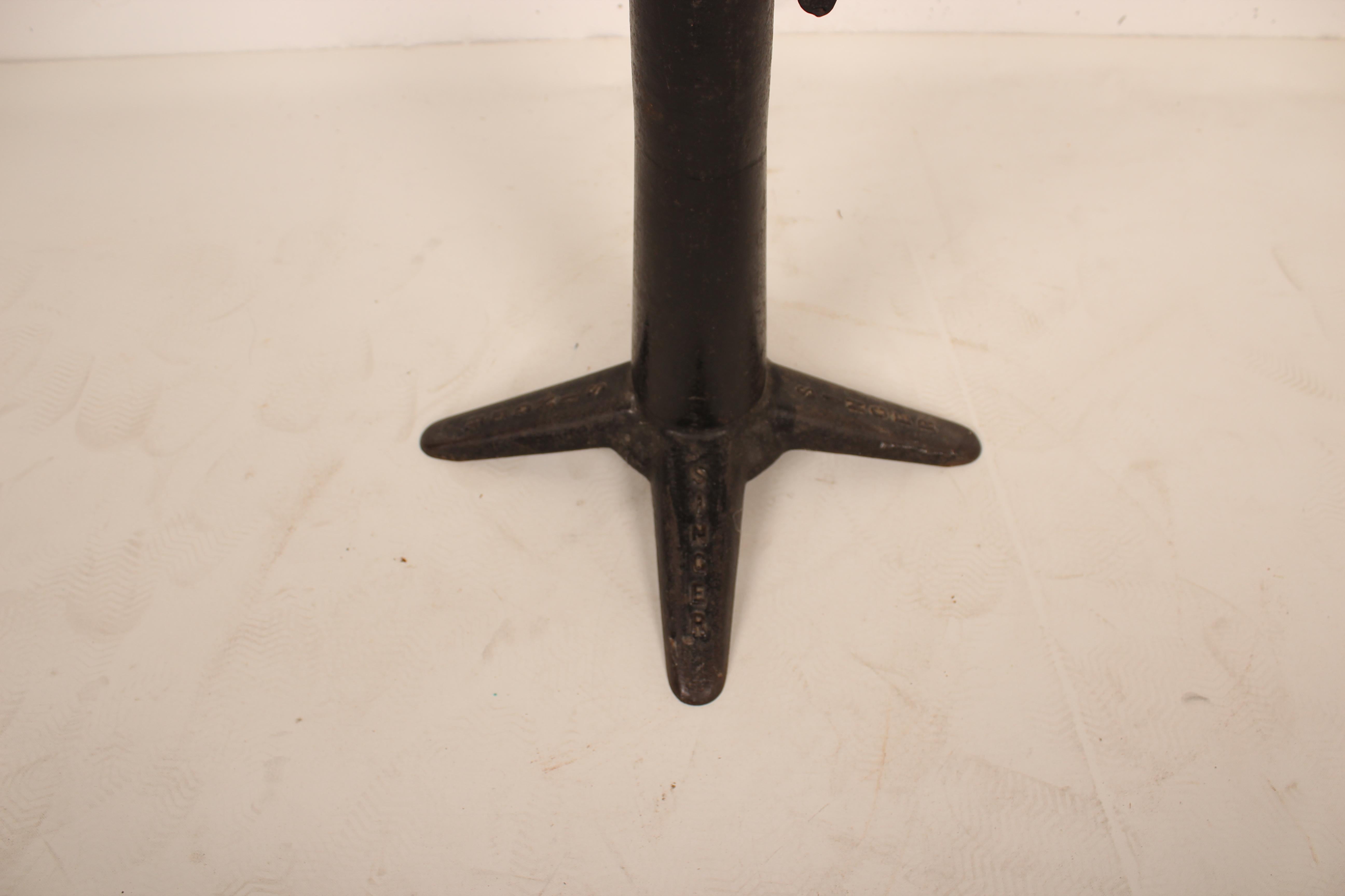 Industrial Stool Made of Cast Iron from the Singer Factory, 1930 5