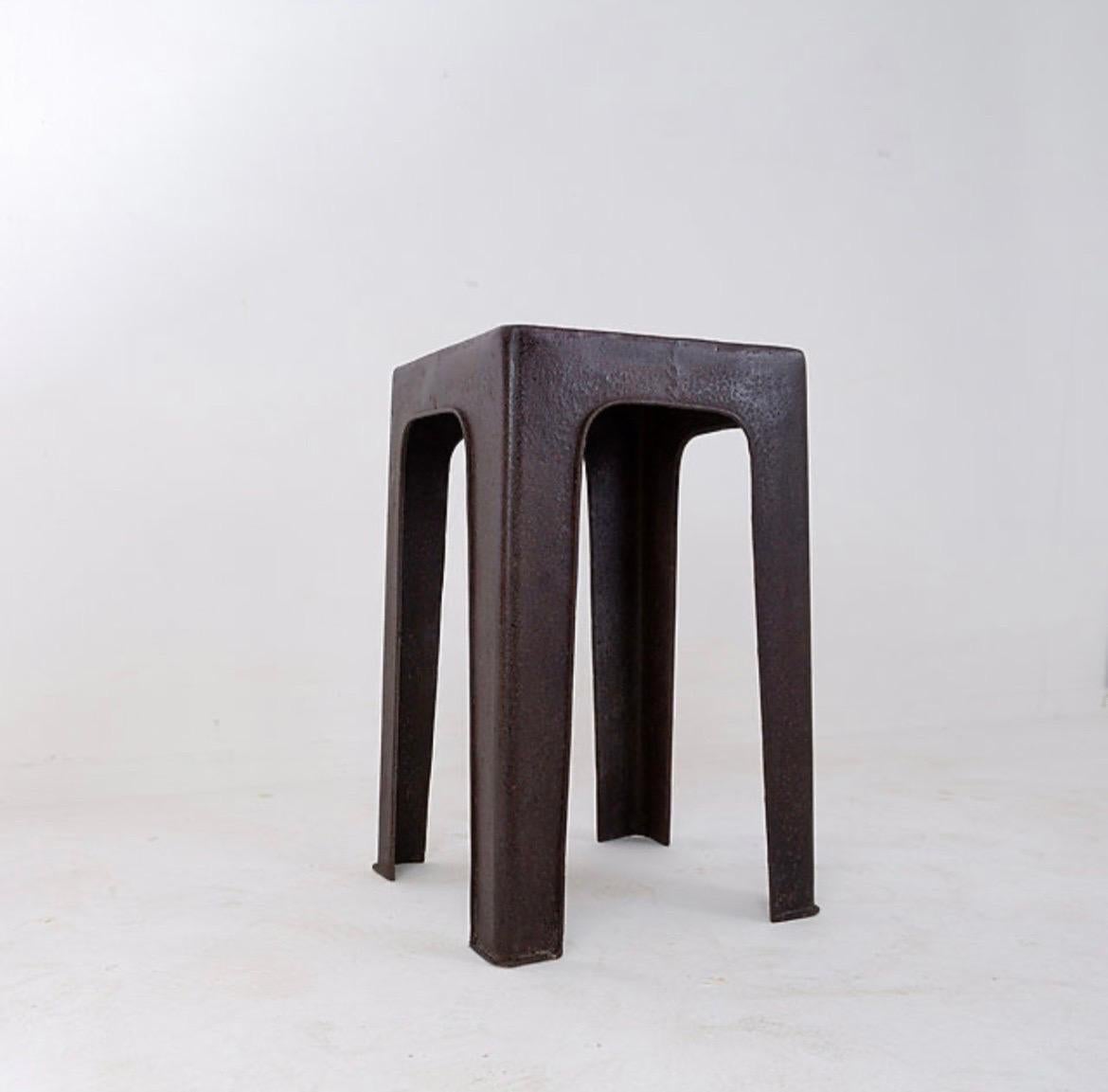 20ième siècle Tabouret industriel style Tolix en vente