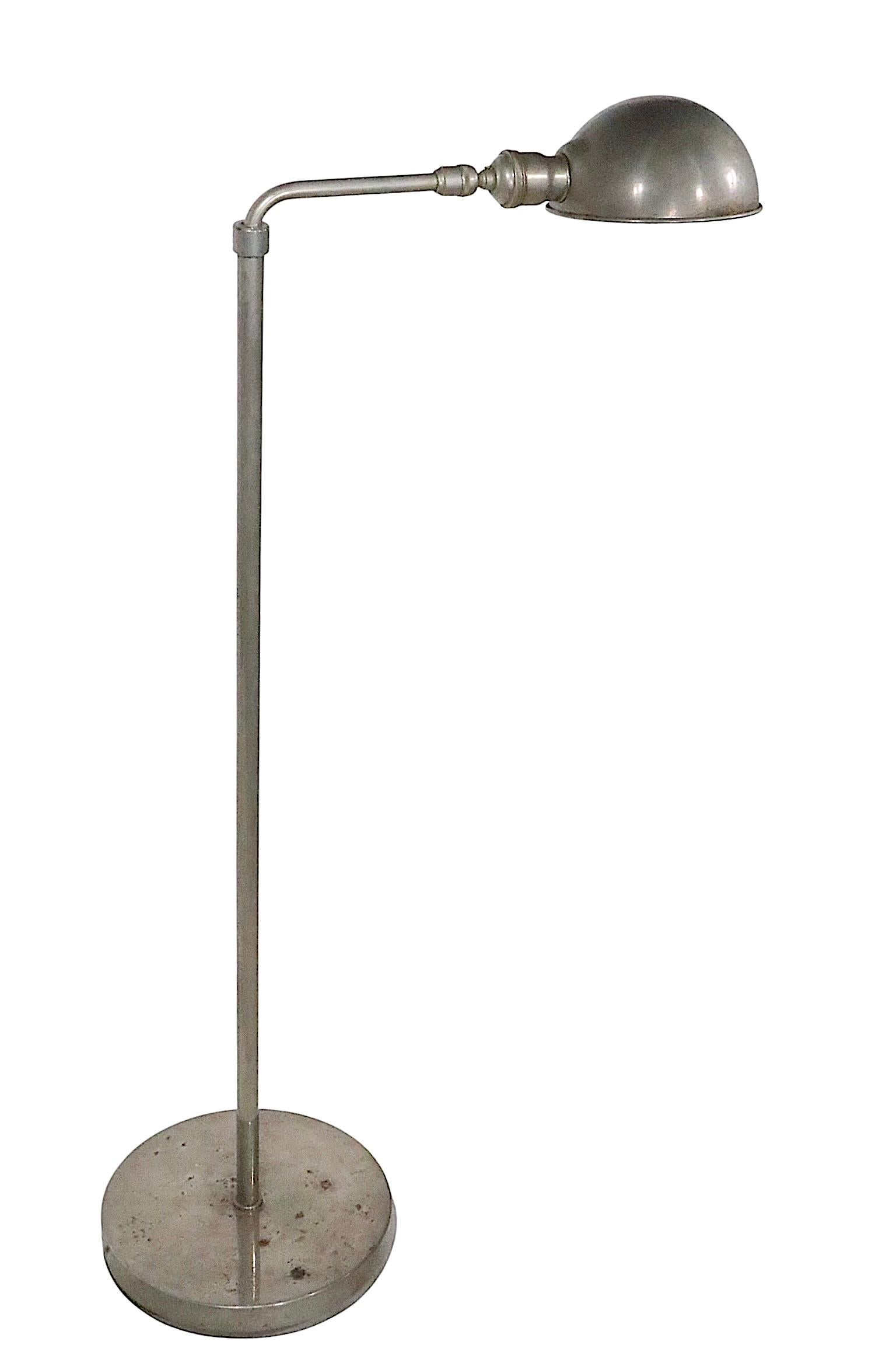 Industrial Style Adjustable Pharmacy Reading Lamp For Sale 4