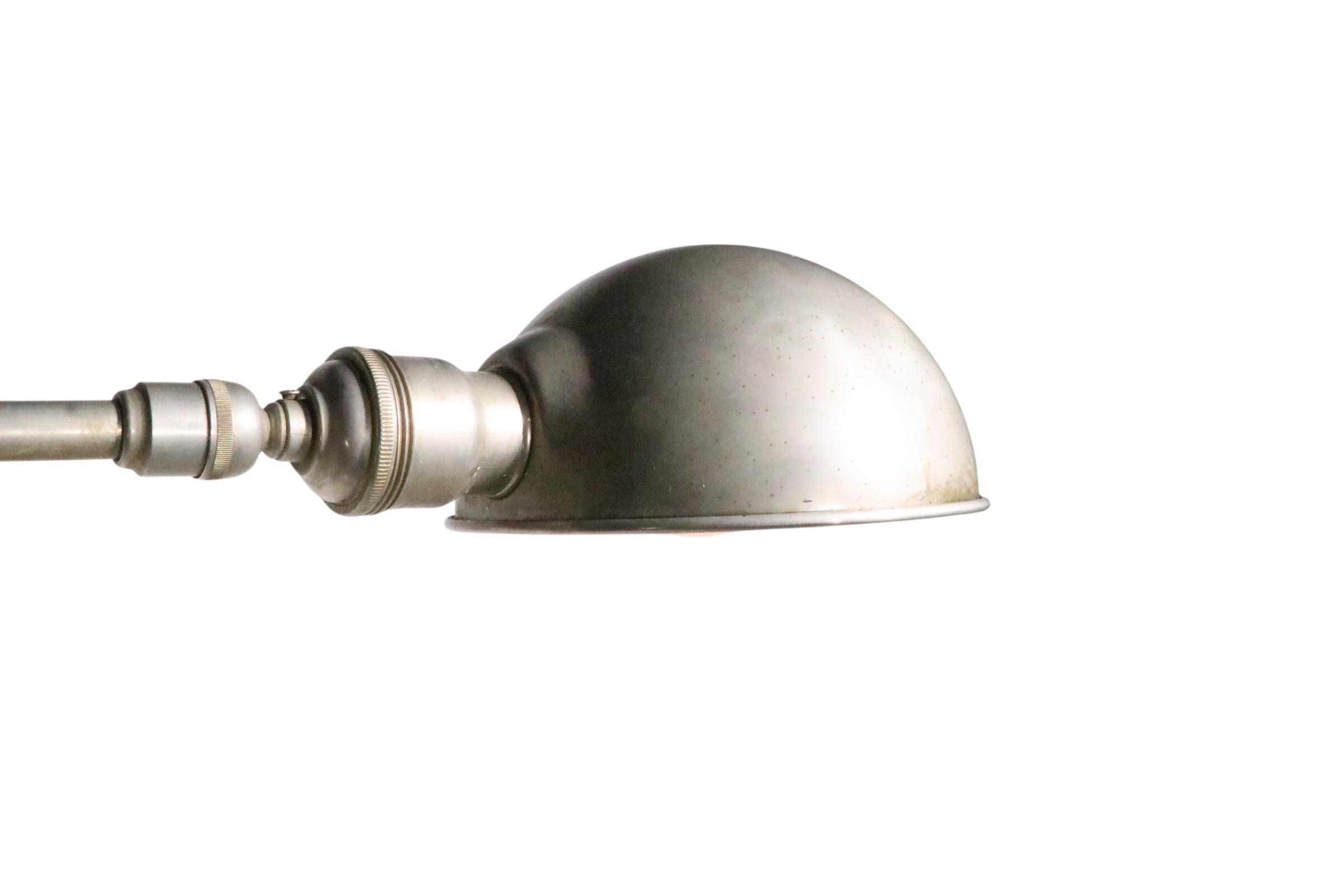Industrial Style Adjustable Pharmacy Reading Lamp For Sale 5