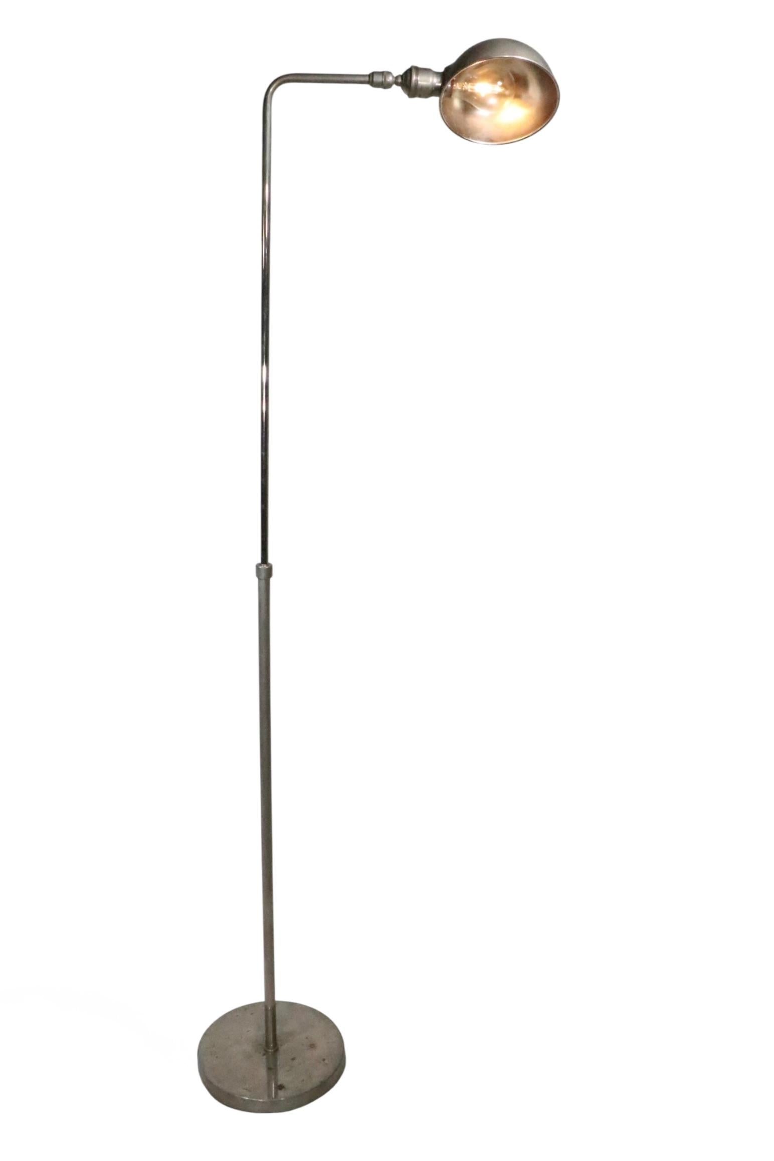 Industrial Style Adjustable Pharmacy Reading Lamp For Sale 7
