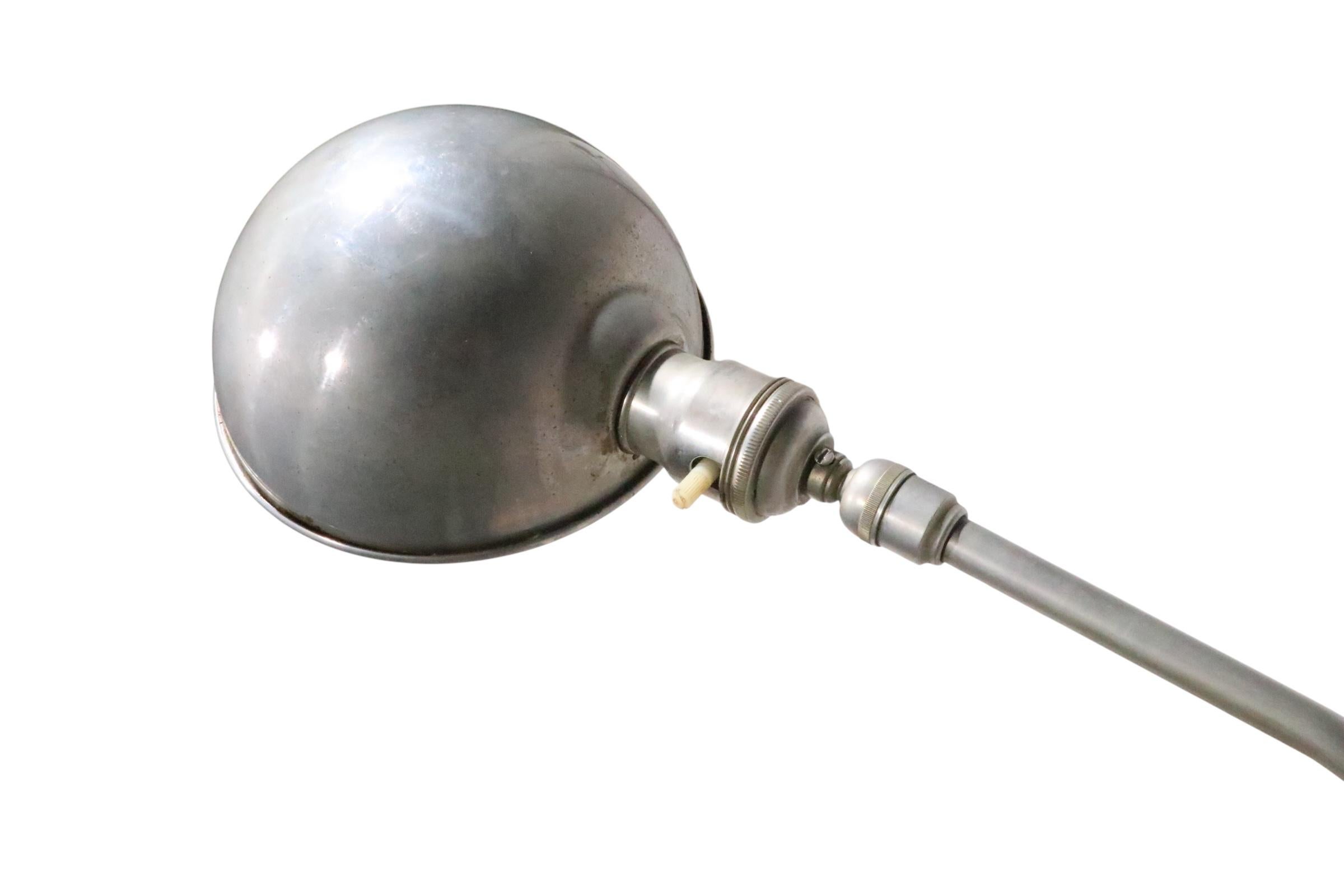 Industrial Style Adjustable Pharmacy Reading Lamp For Sale 9