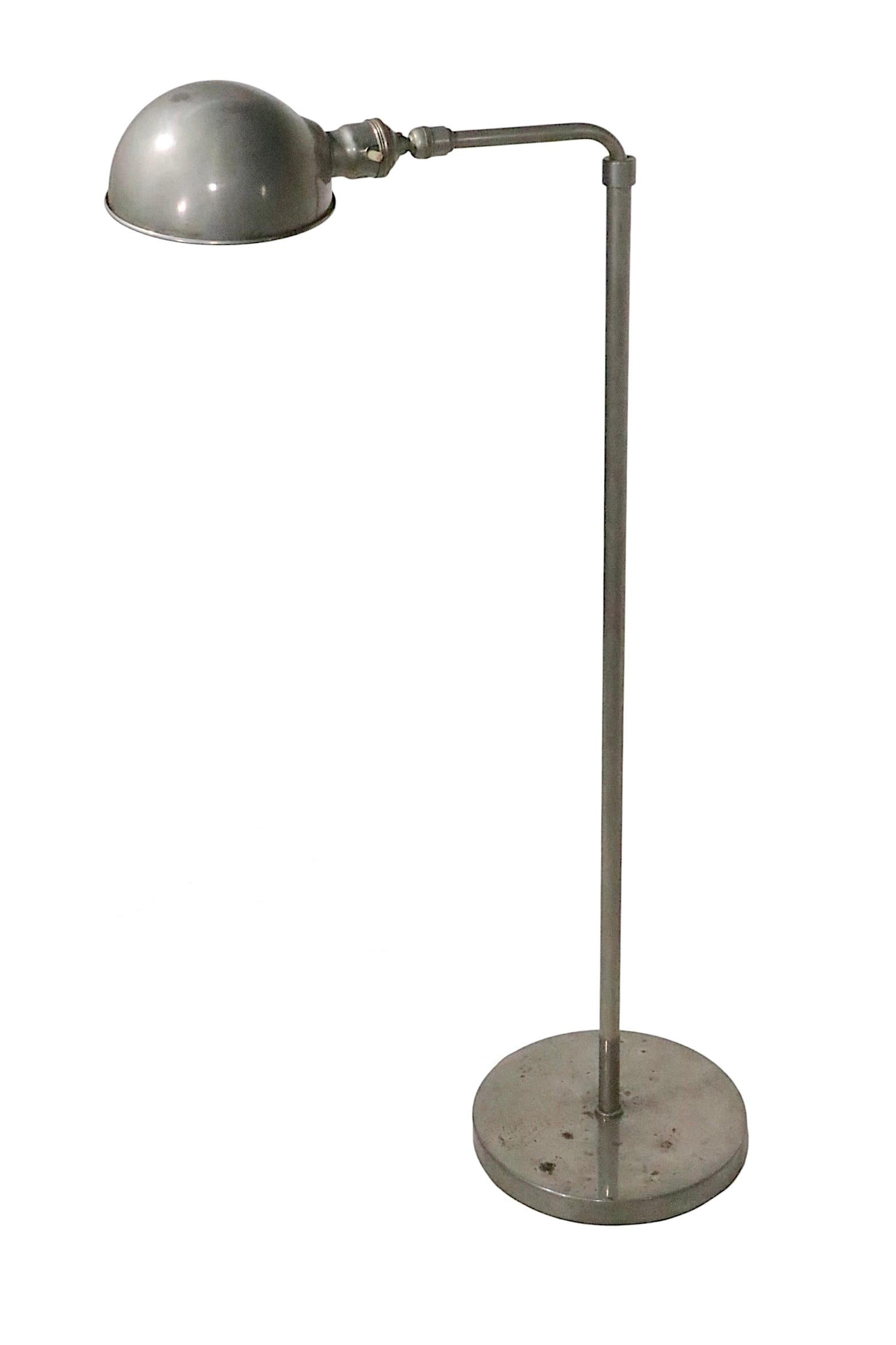 Industrial Style Adjustable Pharmacy Reading Lamp For Sale 10