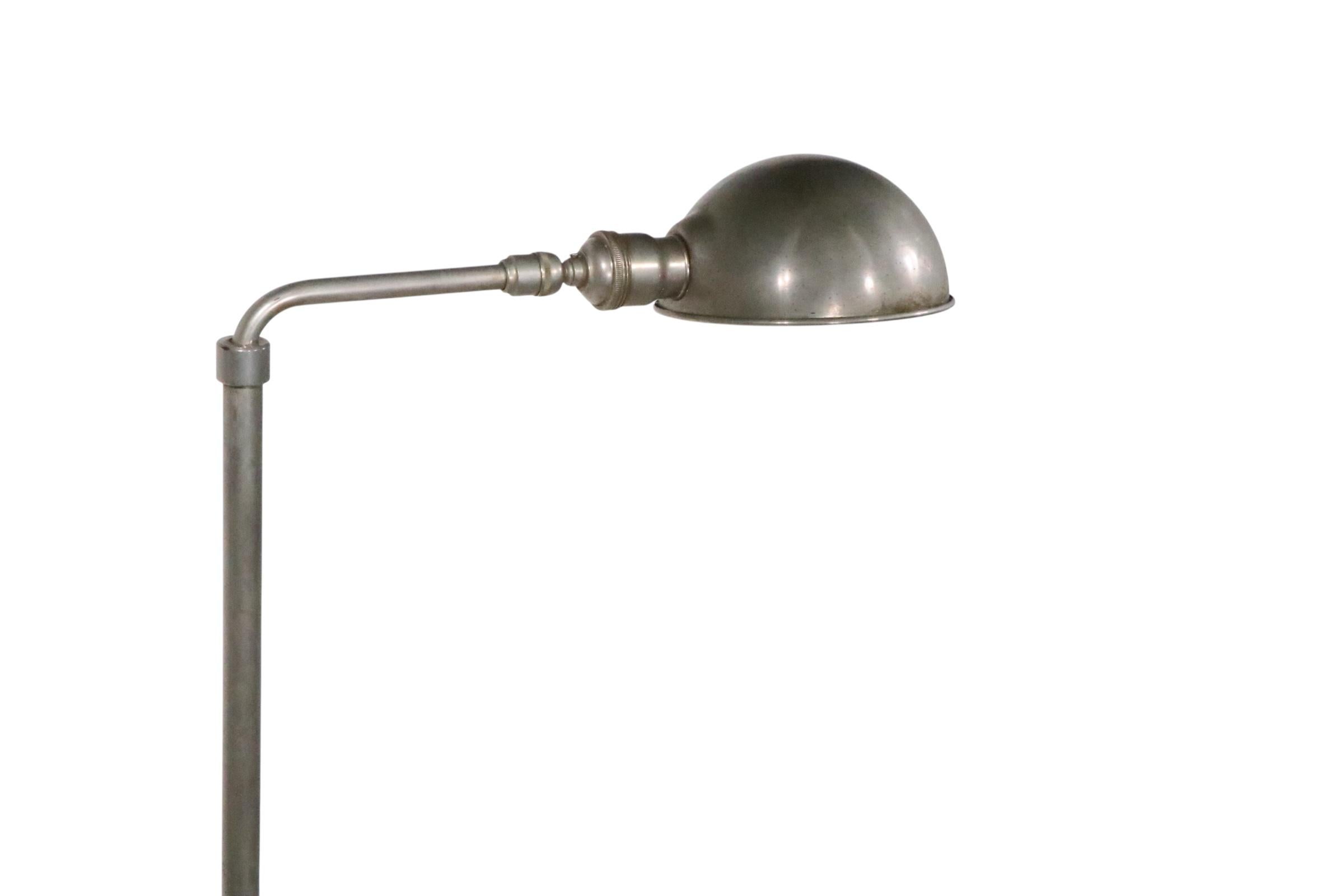 Industrial Style Adjustable Pharmacy Reading Lamp For Sale 12