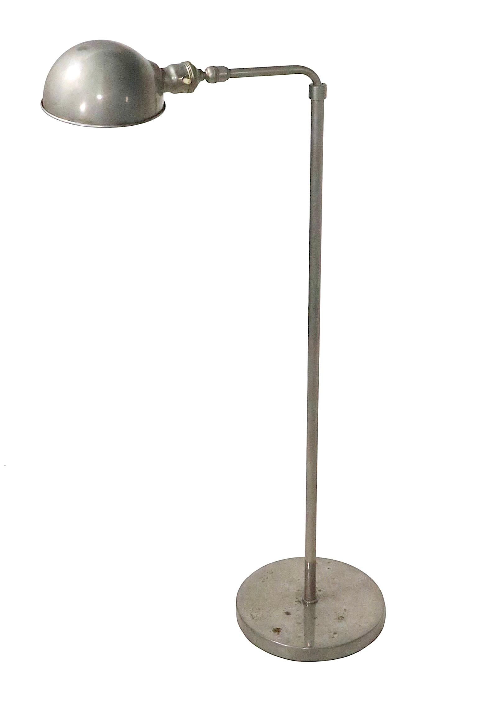 American Industrial Style Adjustable Pharmacy Reading Lamp For Sale