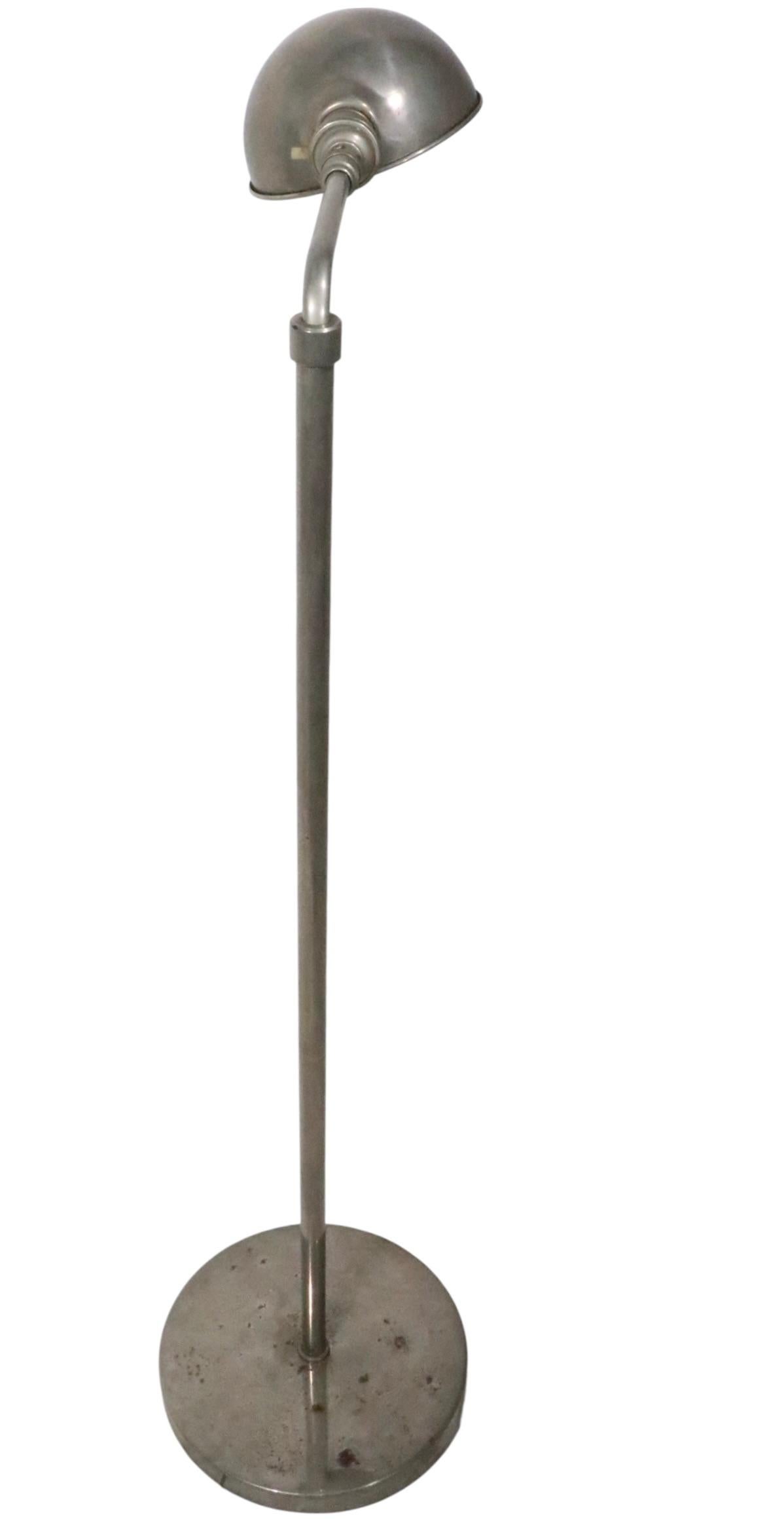 Industrial Style Adjustable Pharmacy Reading Lamp For Sale 2