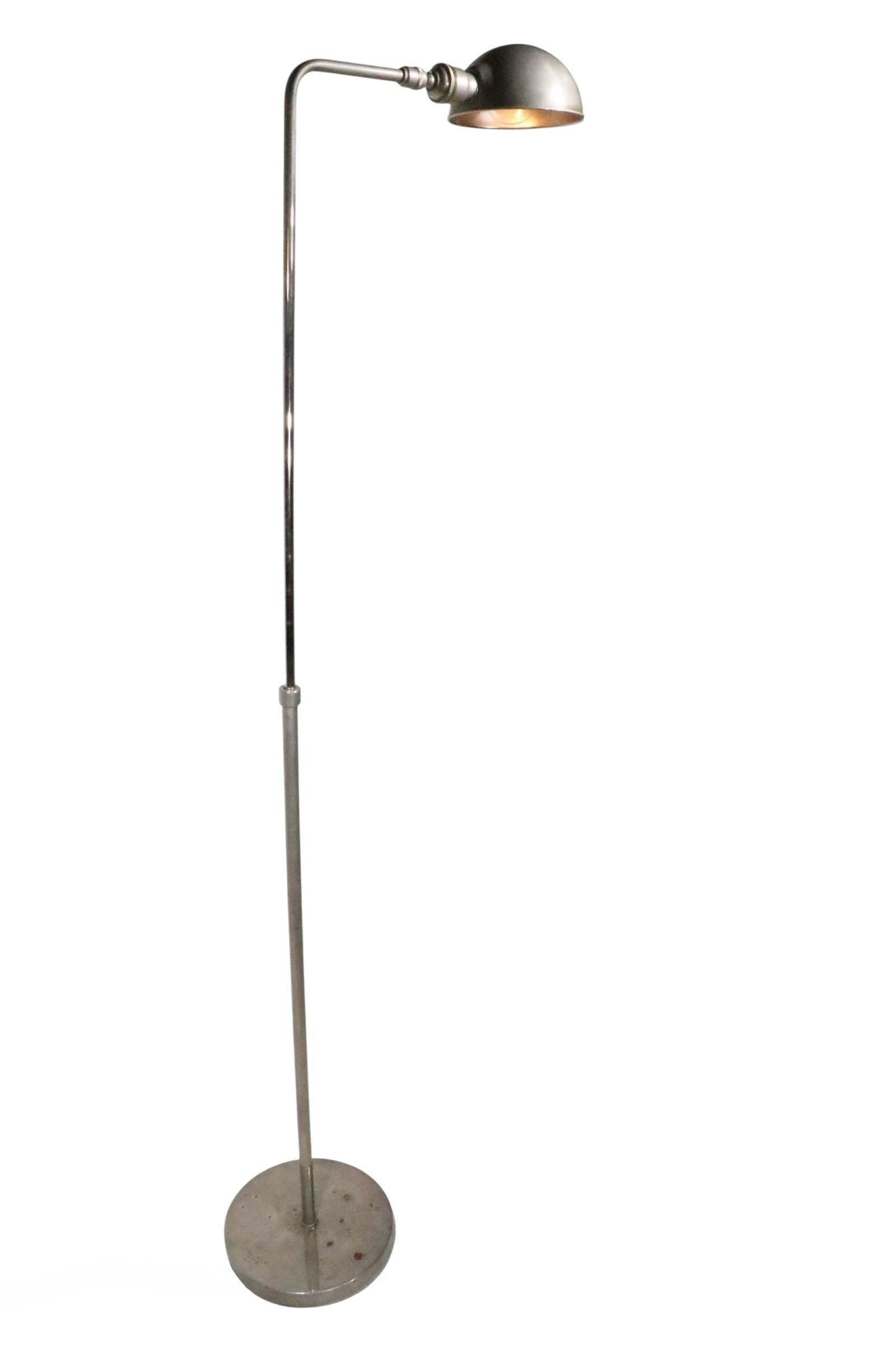 Industrial Style Adjustable Pharmacy Reading Lamp For Sale 3