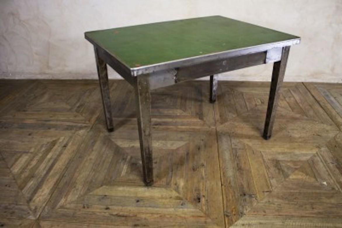 Metal Industrial Style Desk, 20th Century  For Sale