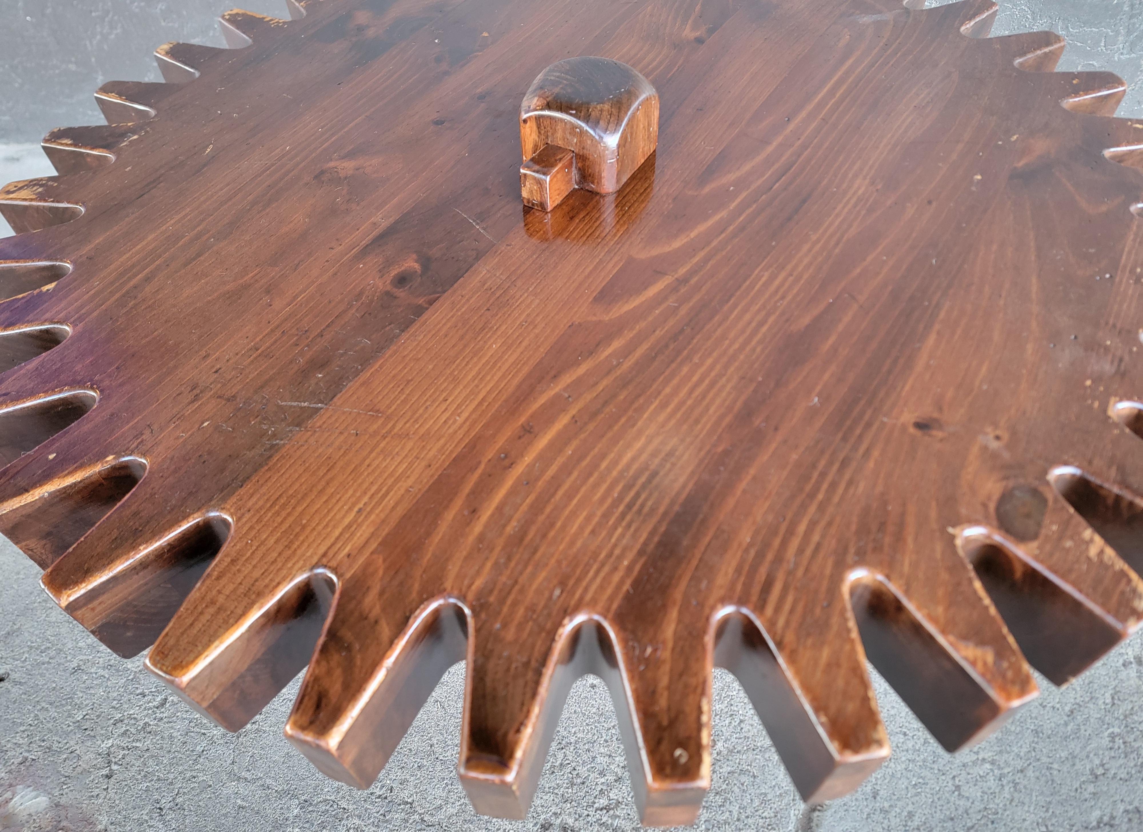 20ième siècle Table basse de style industriel par Ethan Allen, années 1970 en vente
