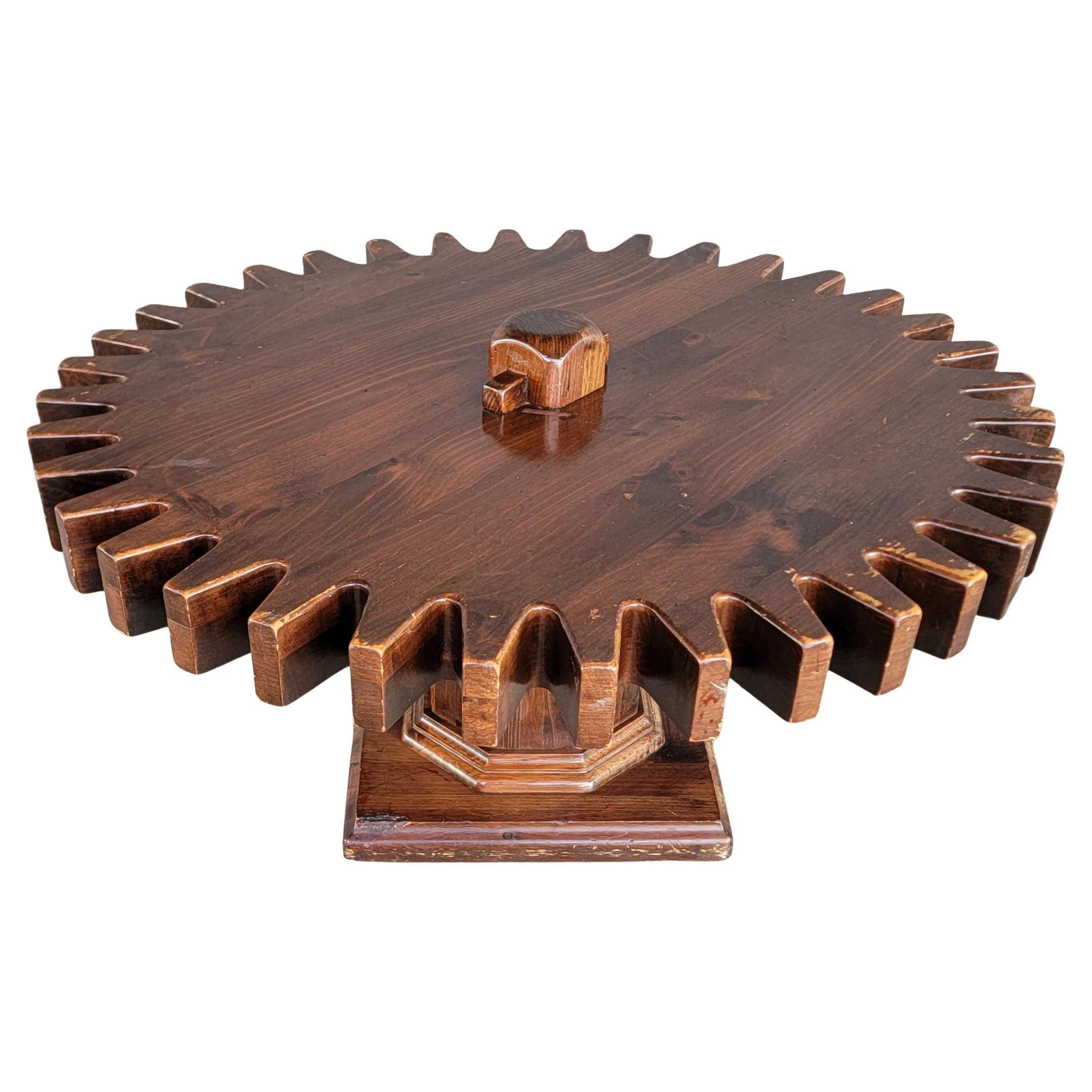 Table basse de style industriel par Ethan Allen, années 1970
