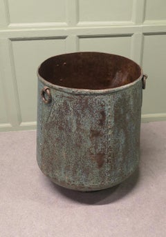 Industrial Style Iron Log Bin, or Large Planter This is a spectacular piece