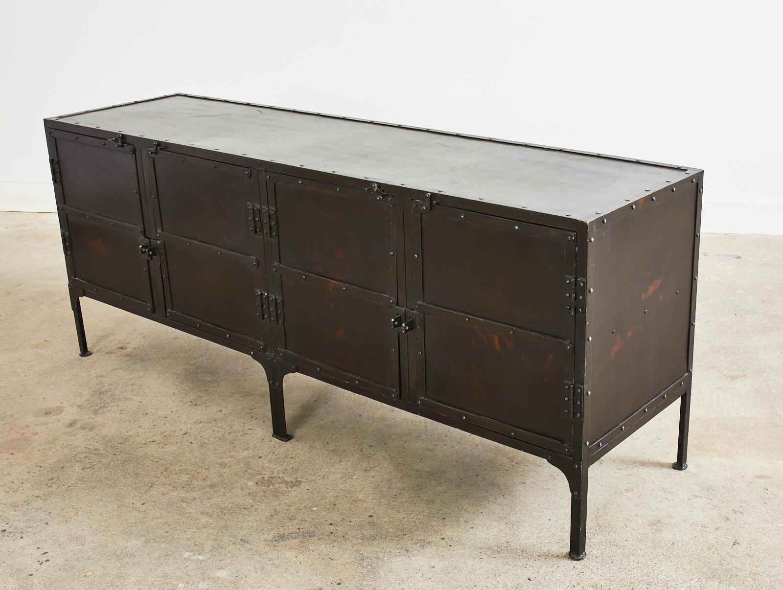 Industrial Style Iron Tool Chest Sideboard Cabinet 3