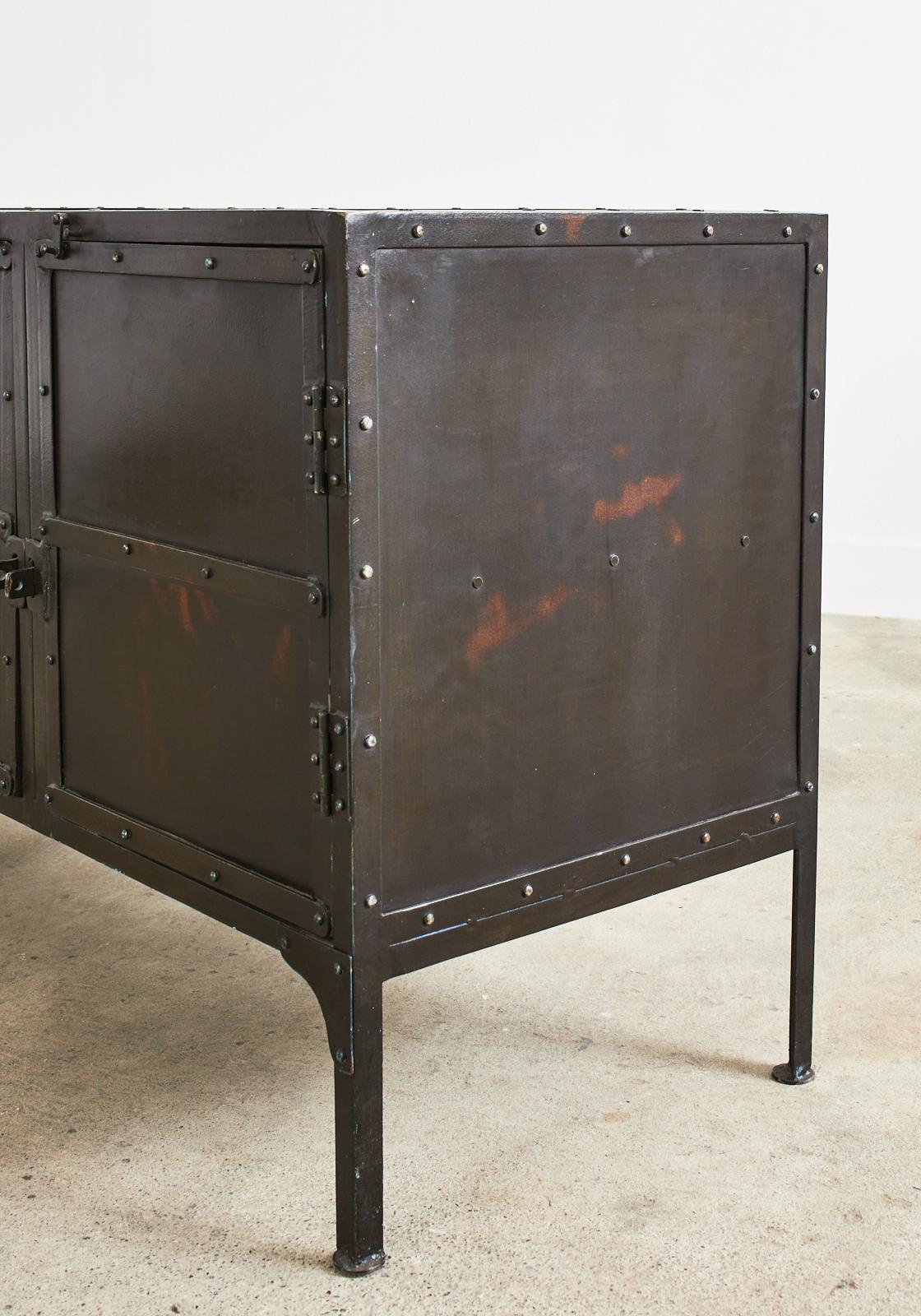 Industrial Style Iron Tool Chest Sideboard Cabinet 5