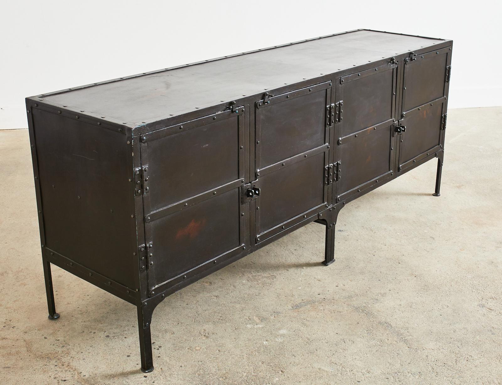 Industrial Style Iron Tool Chest Sideboard Cabinet 8