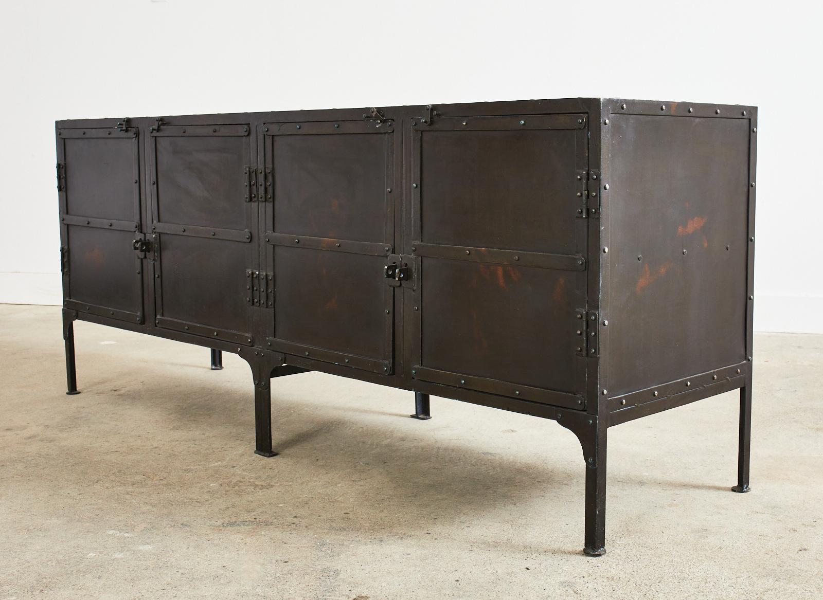 Industrial Style Iron Tool Chest Sideboard Cabinet 10