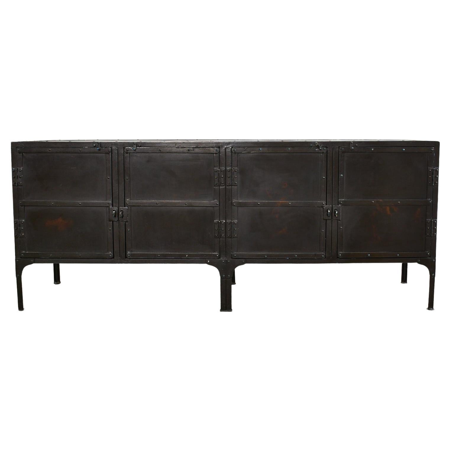 Industrial Style Iron Tool Chest Sideboard Cabinet