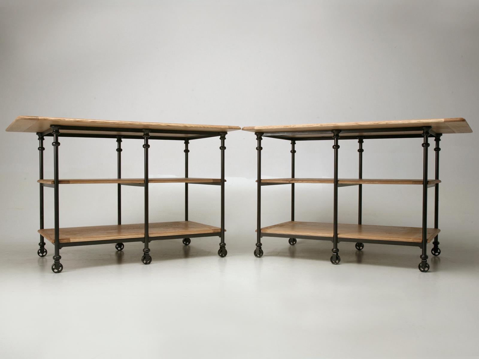 Islas de cocina de acero inoxidable de Old Plank Cualquier tamaño Tapas opcionales Materiales Industrial en venta