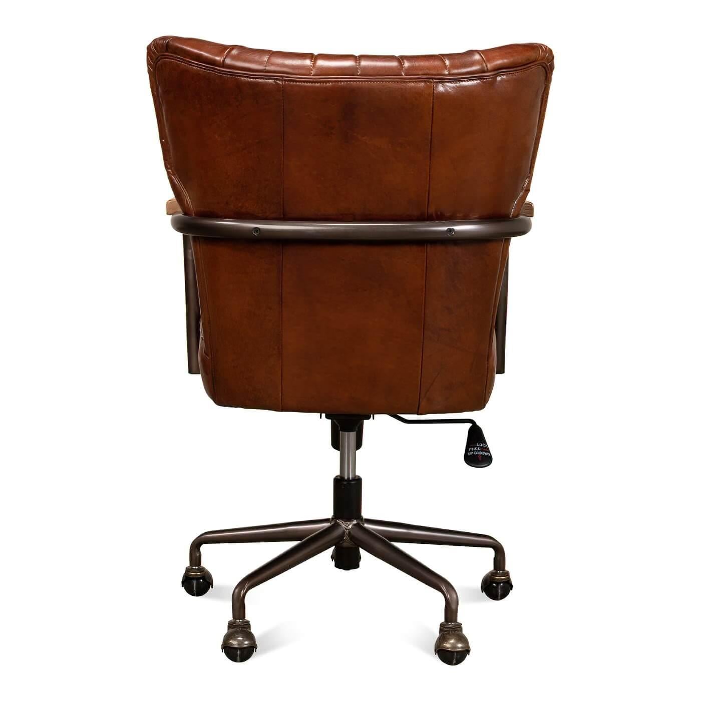 chaise de bureau vintage industriel
