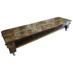 Industrial Style Low Coffee Table