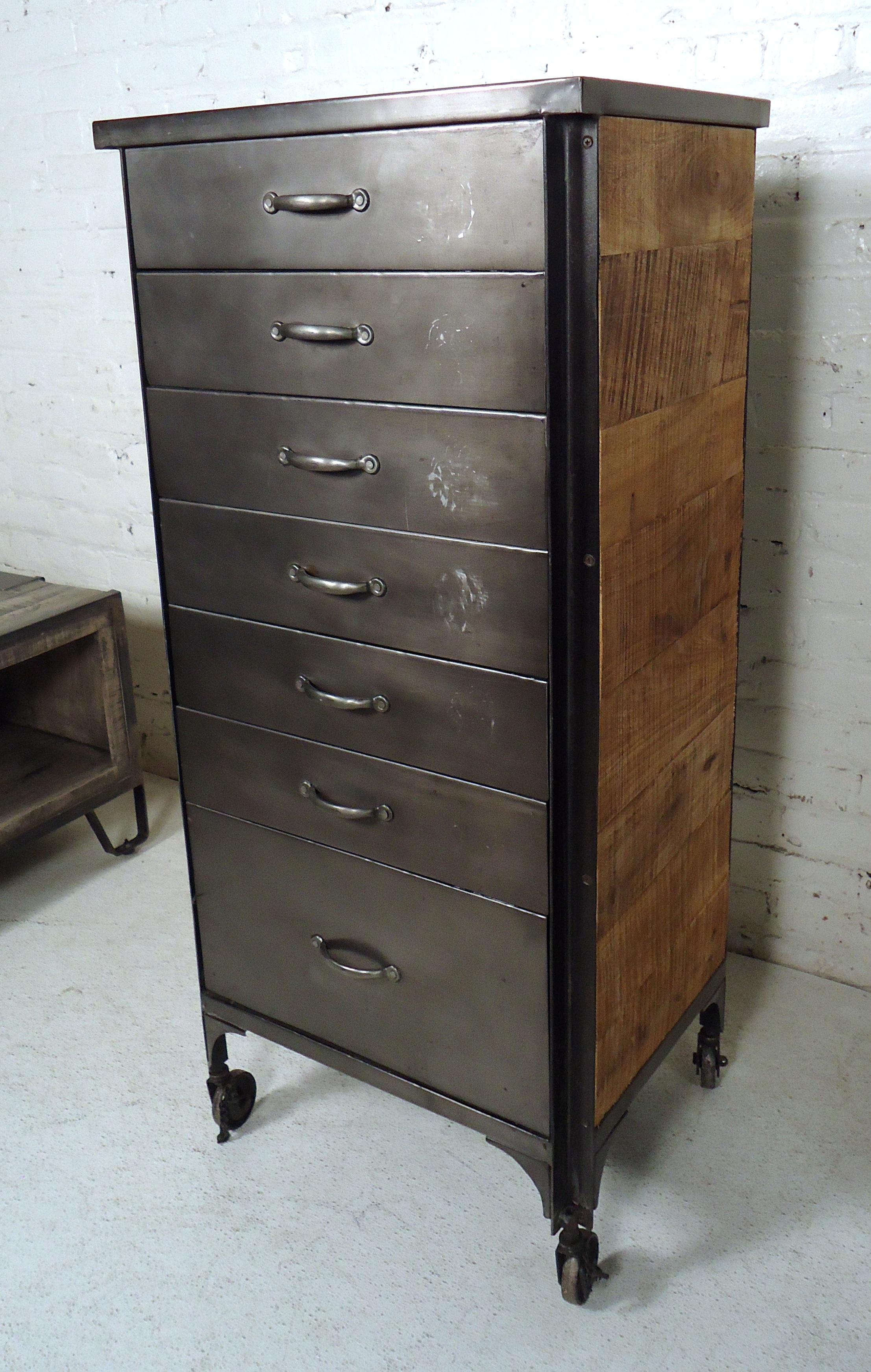 industrial style cabinet
