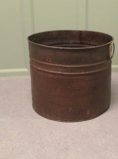 Industrial Style Metal Log Bin or Planter