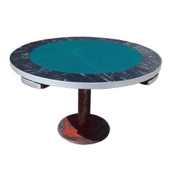 Retro Industrial Style Poker Game Table