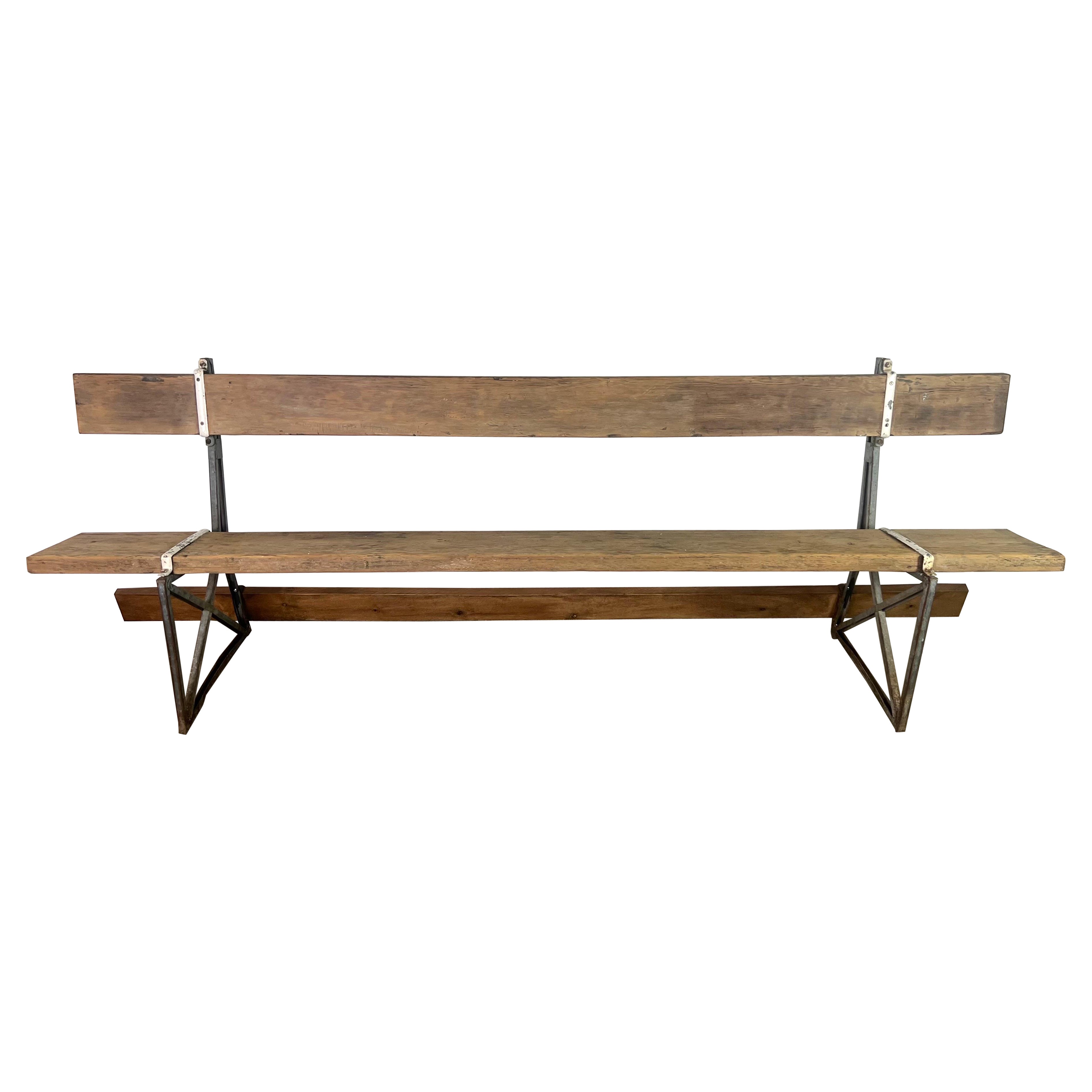 Industrial Style Rustic Outdoor Bench