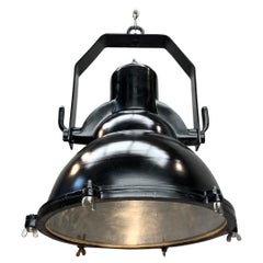 Industrial Style Tilting Black Cargo Ceiling Pendant Light