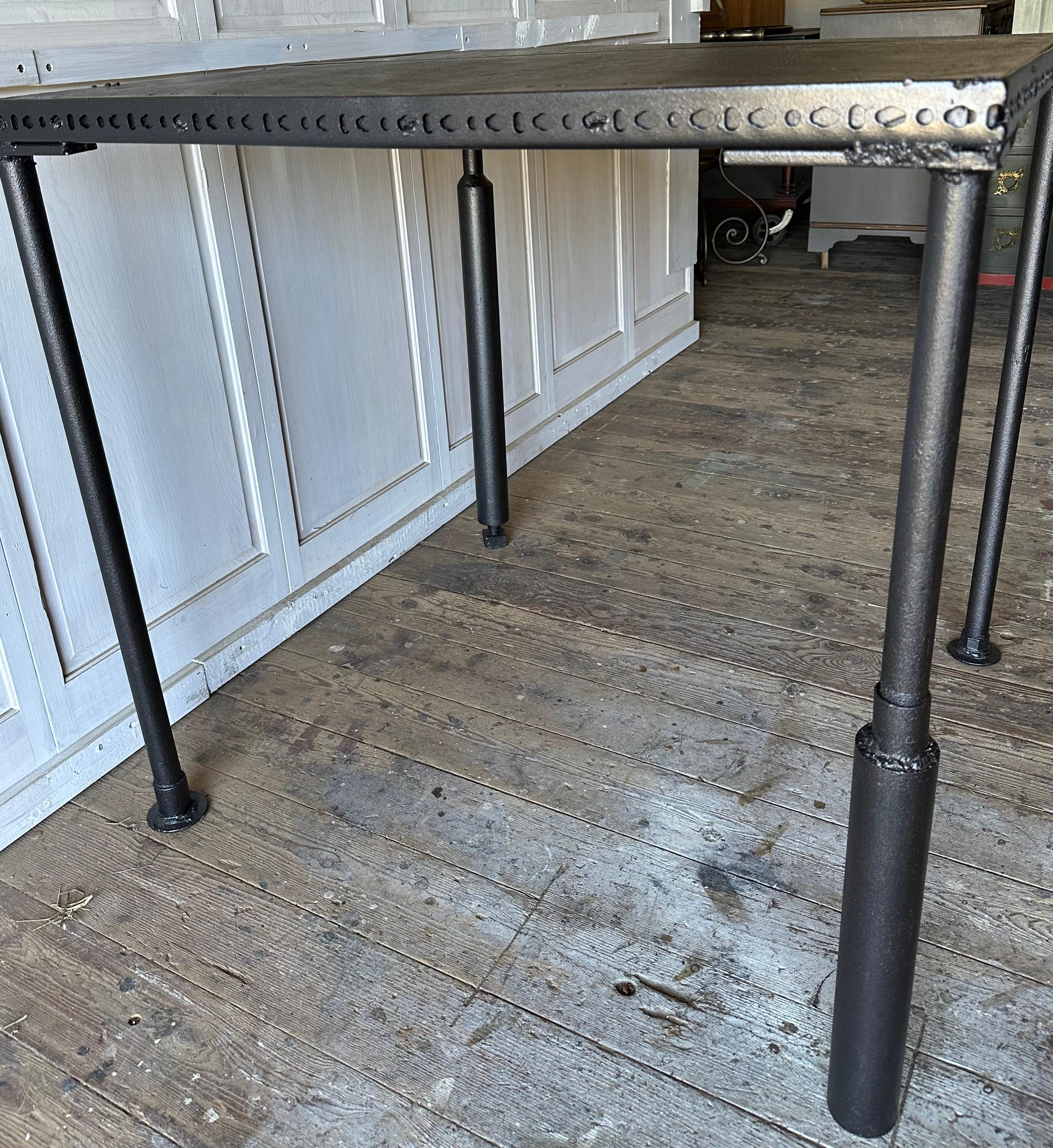 20th Century Industrial Style Wine or Work Table For Sale