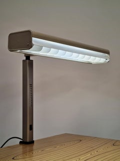 Lámpara de mesa de trabajo / dibujo de estilo industrial Yrjö Kukkapuro, SLO Años 70