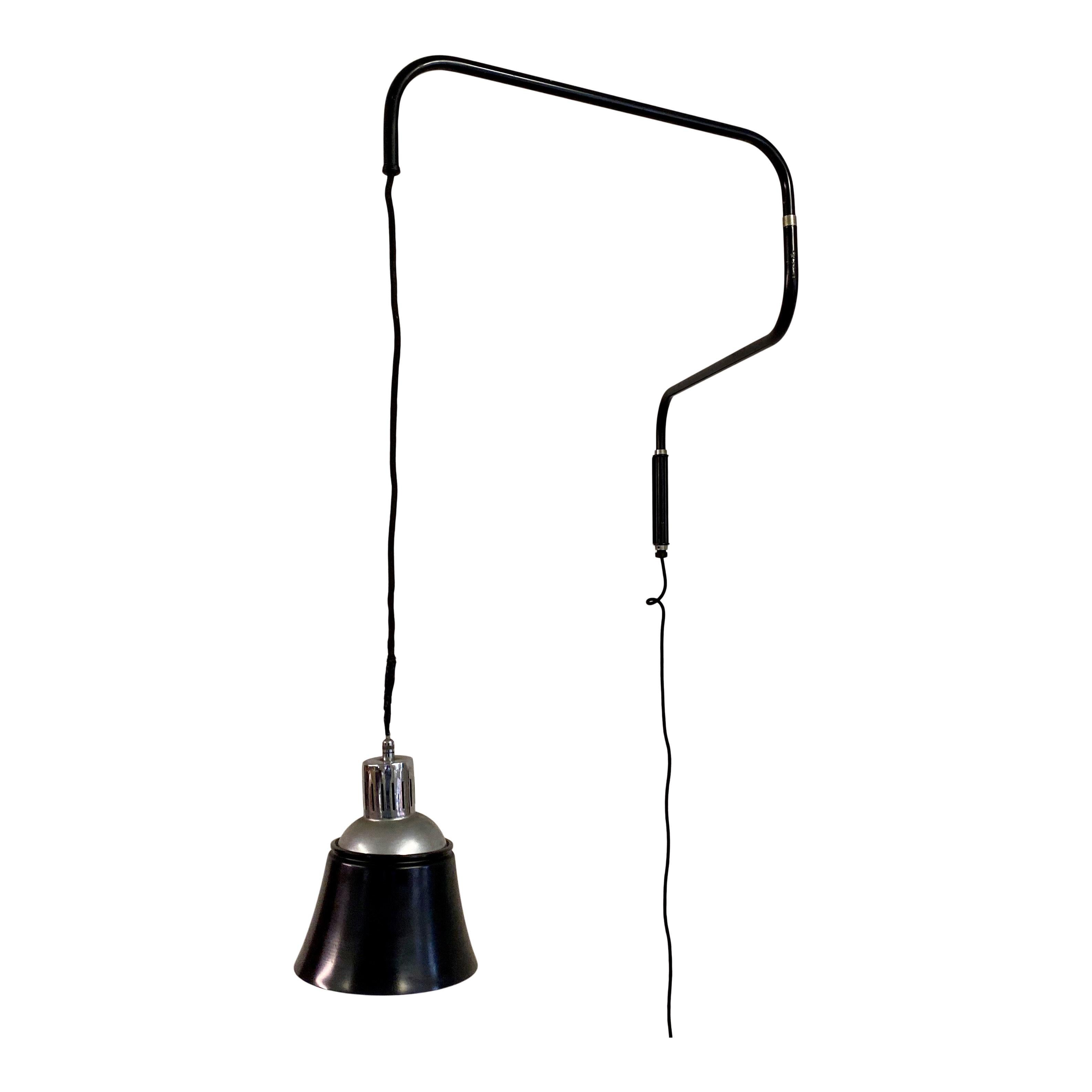 Industrial Swing Wall Light by Heinrich Bormann for Ugo Pollice For Sale 2