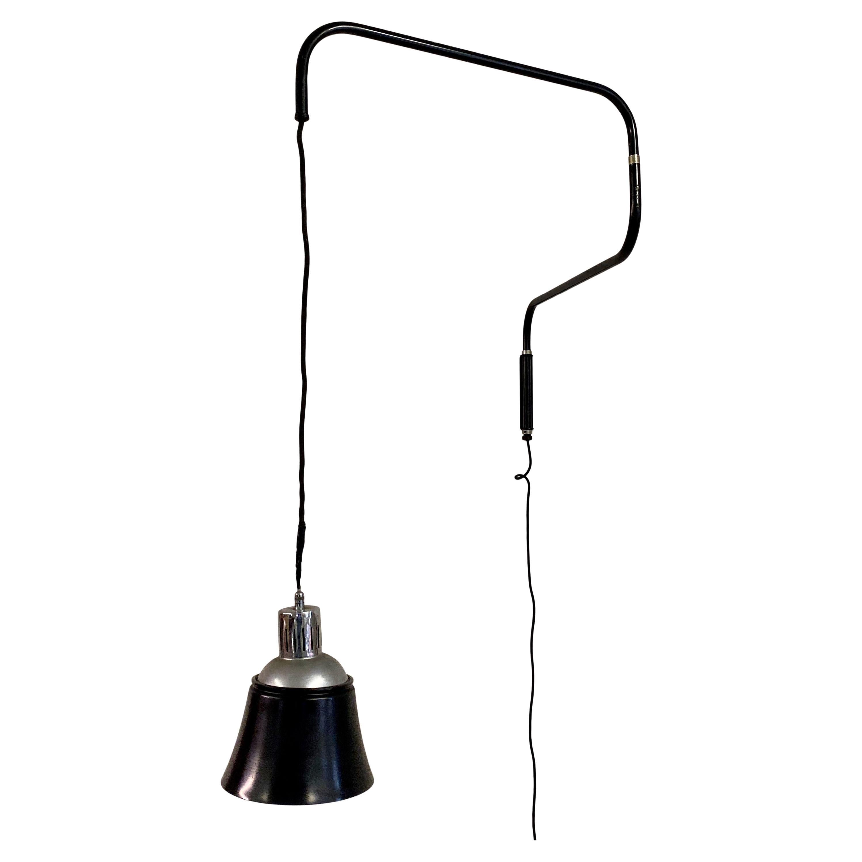 Industrial Swing Wall Light by Heinrich Bormann for Ugo Pollice