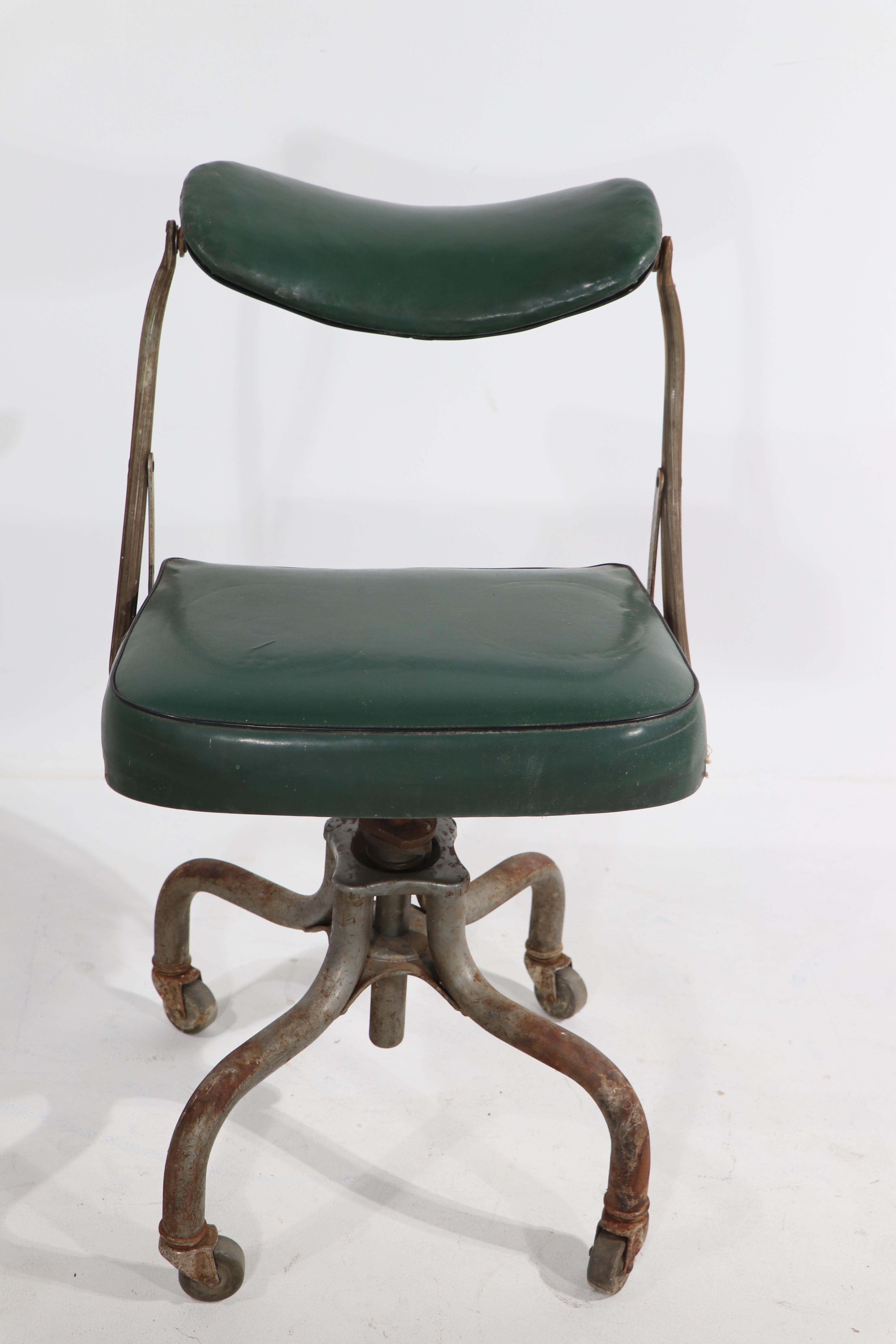 Industrial Swivel Desk Chair by Do / More In Good Condition In New York, NY