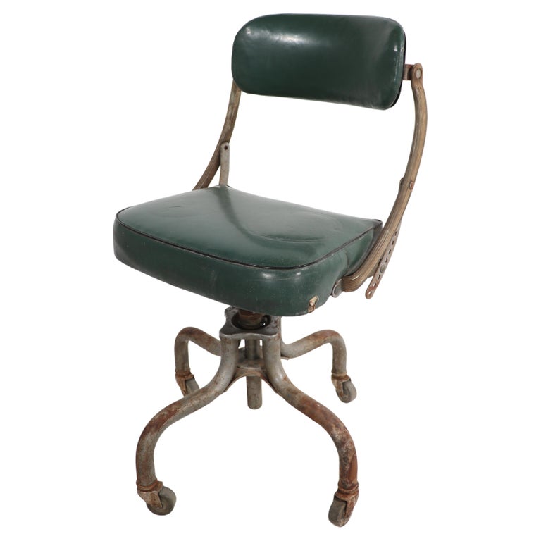 Industrial Swivel Desk Chair by Do / More For Sale