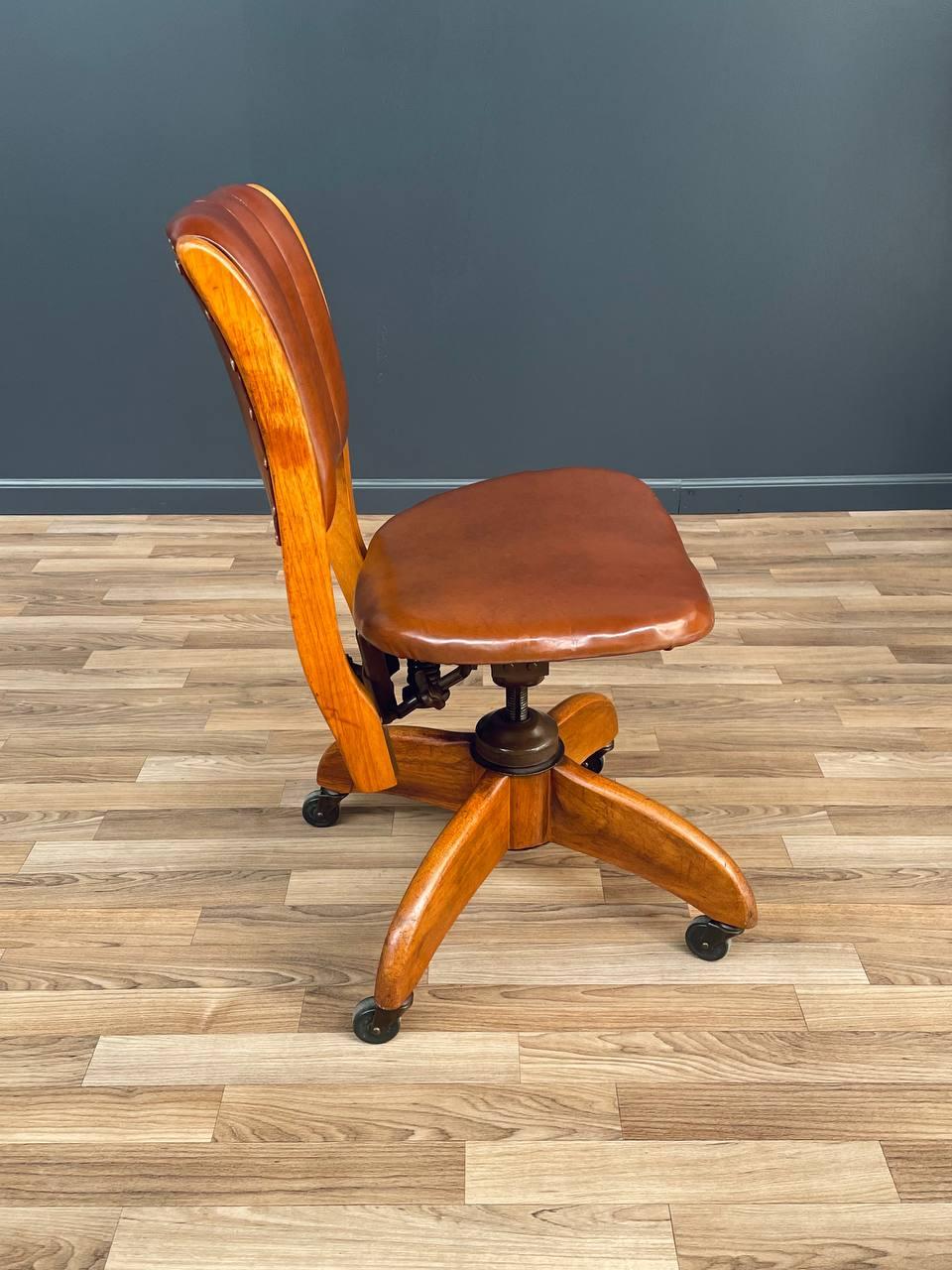 American Industrial Swivel Desk Chair by Gunlocke
