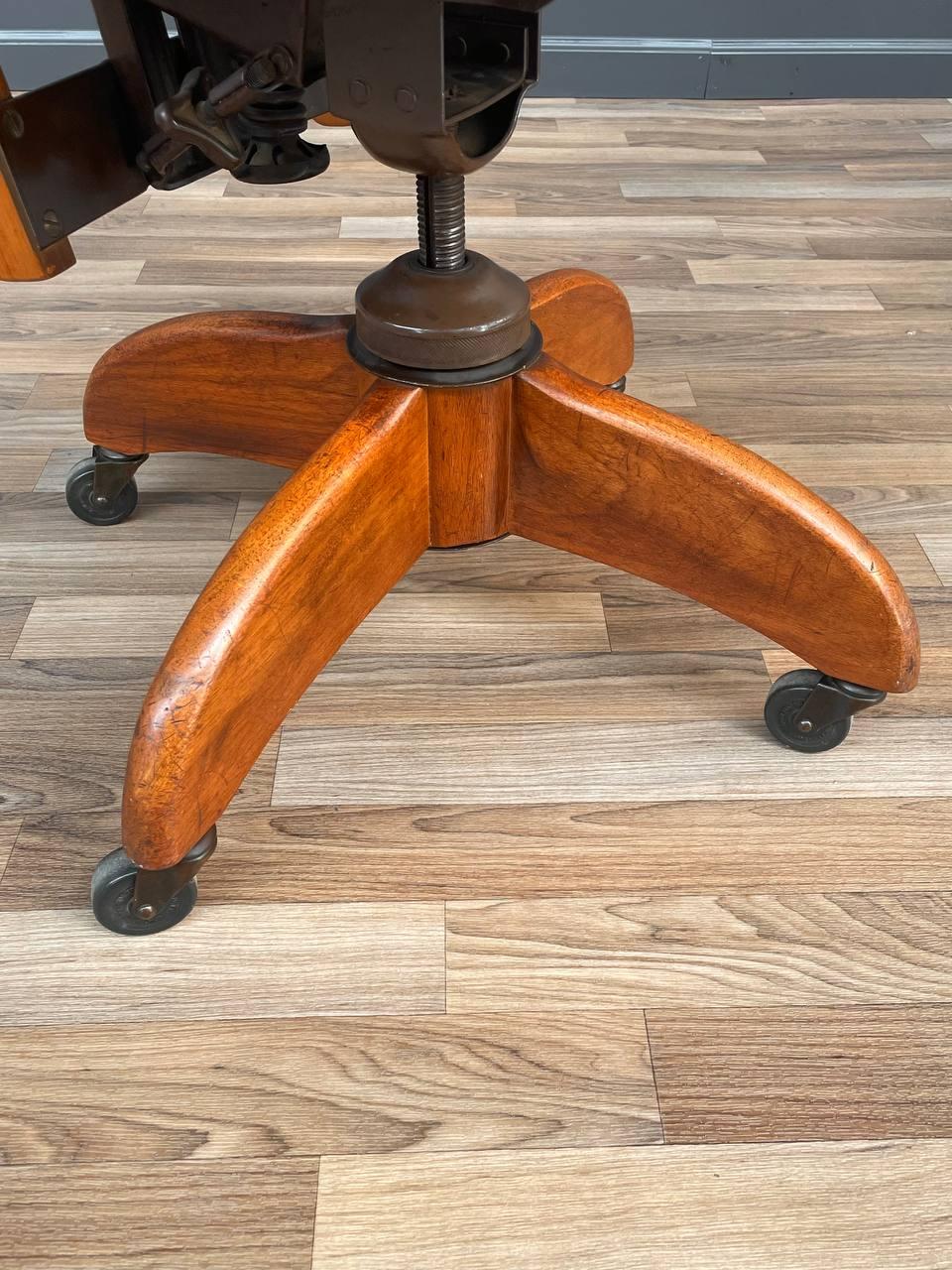 Industrial Swivel Desk Chair by Gunlocke 3