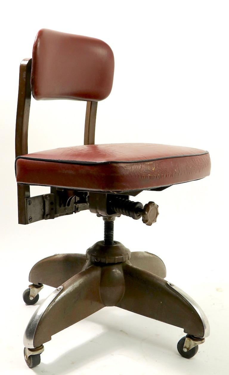Industrial Swivel Desk Office Task Chair by Harter For Sale 2