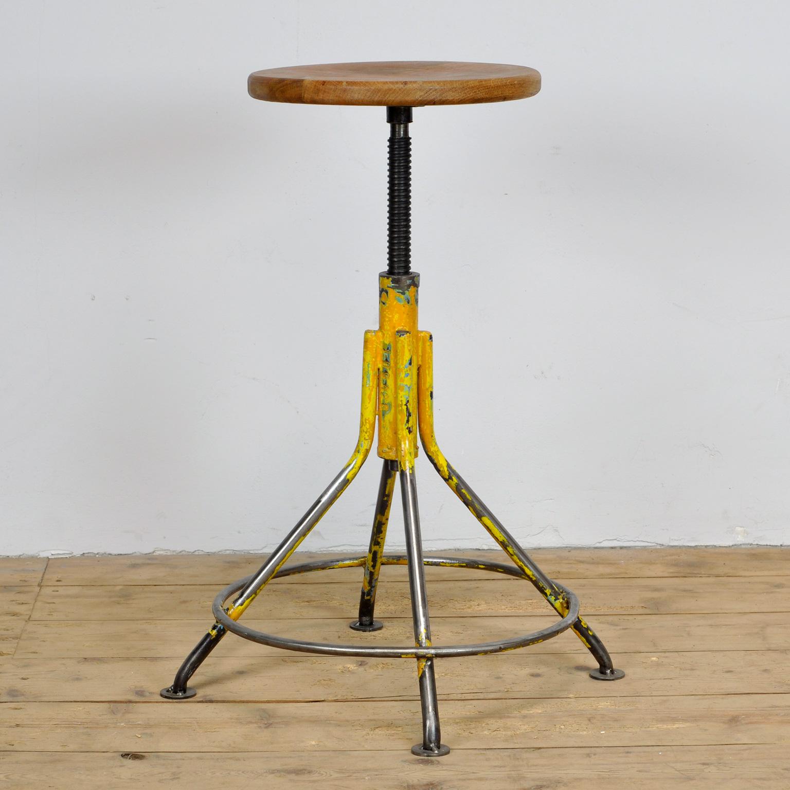 Industrial Swivel Stool, 1960's In Good Condition For Sale In Amsterdam, Noord Holland