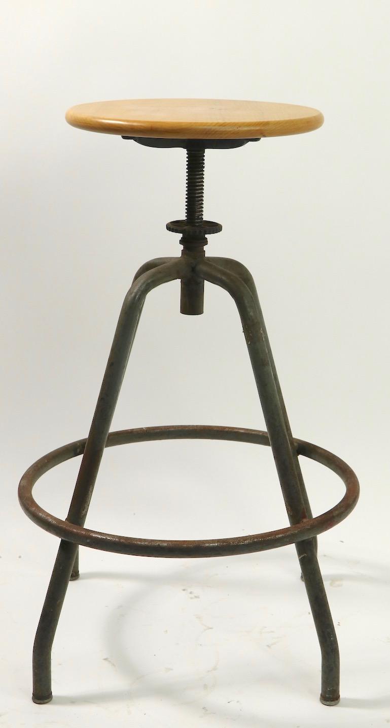 American Industrial Swivel Stool