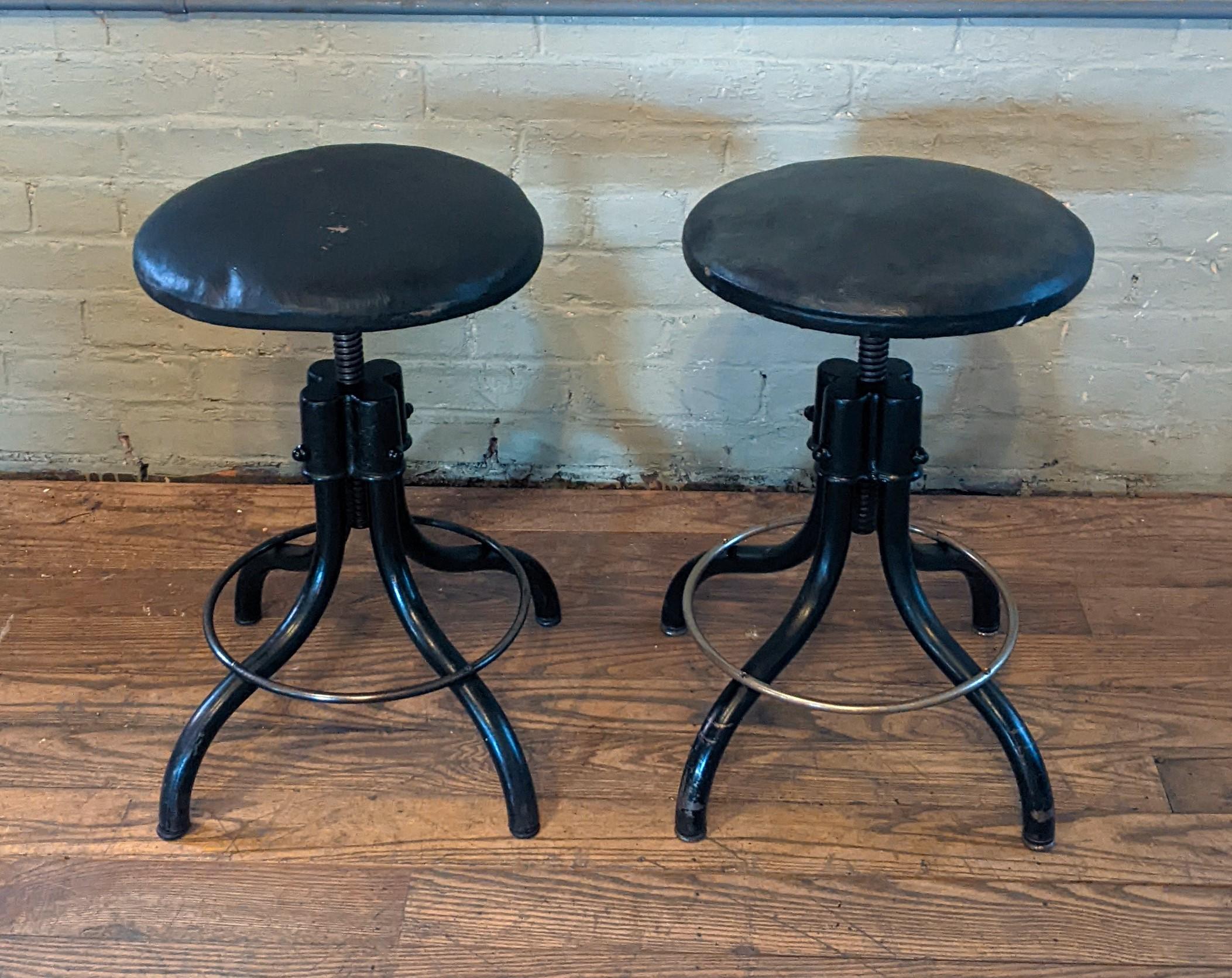 American Industrial Swivel Stools For Sale