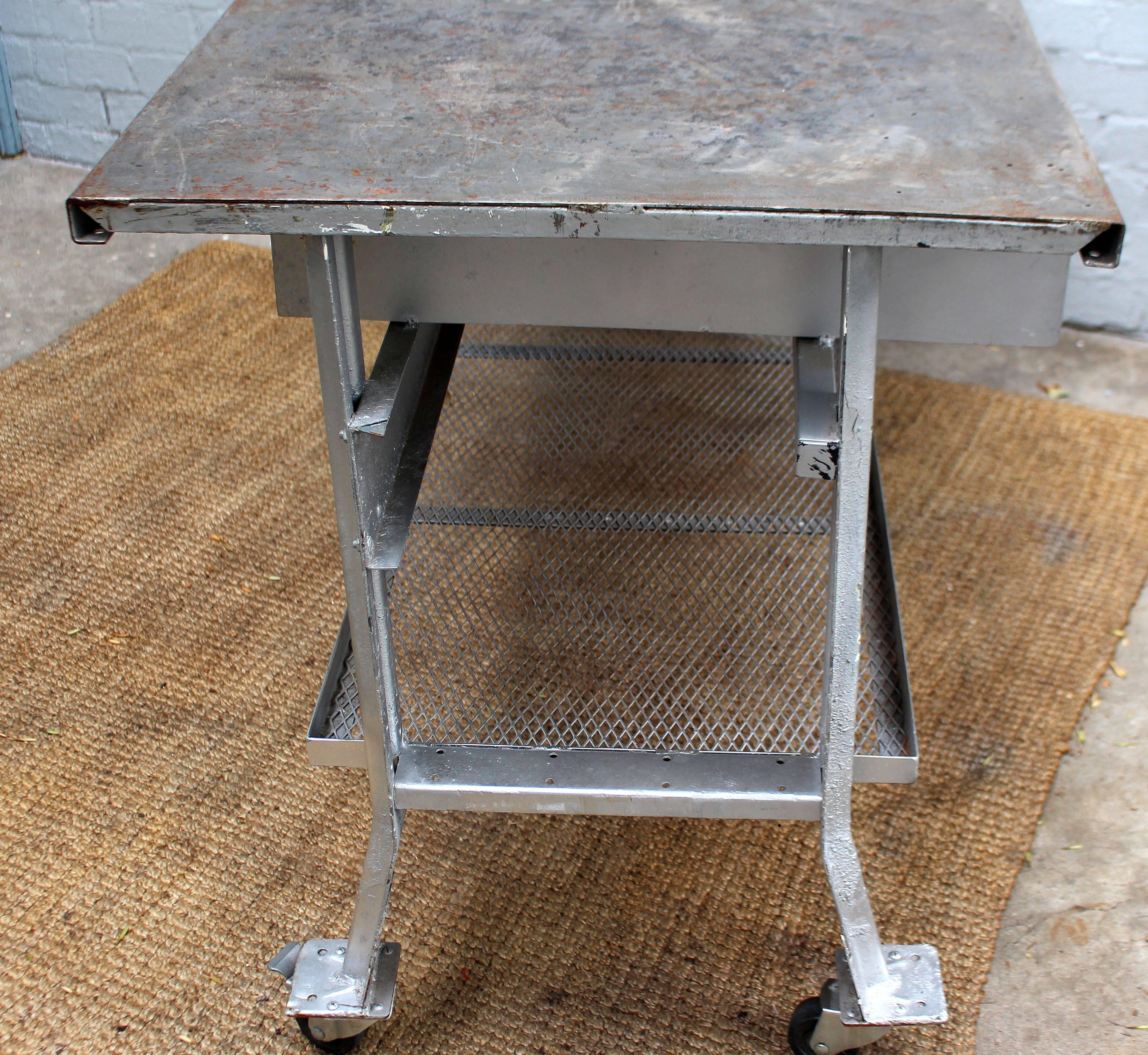 Industrial Table and Four Chairs 1