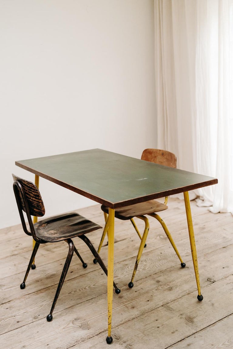 Industrial Table and Two Chairs by Dave Chapman For Sale at 1stDibs