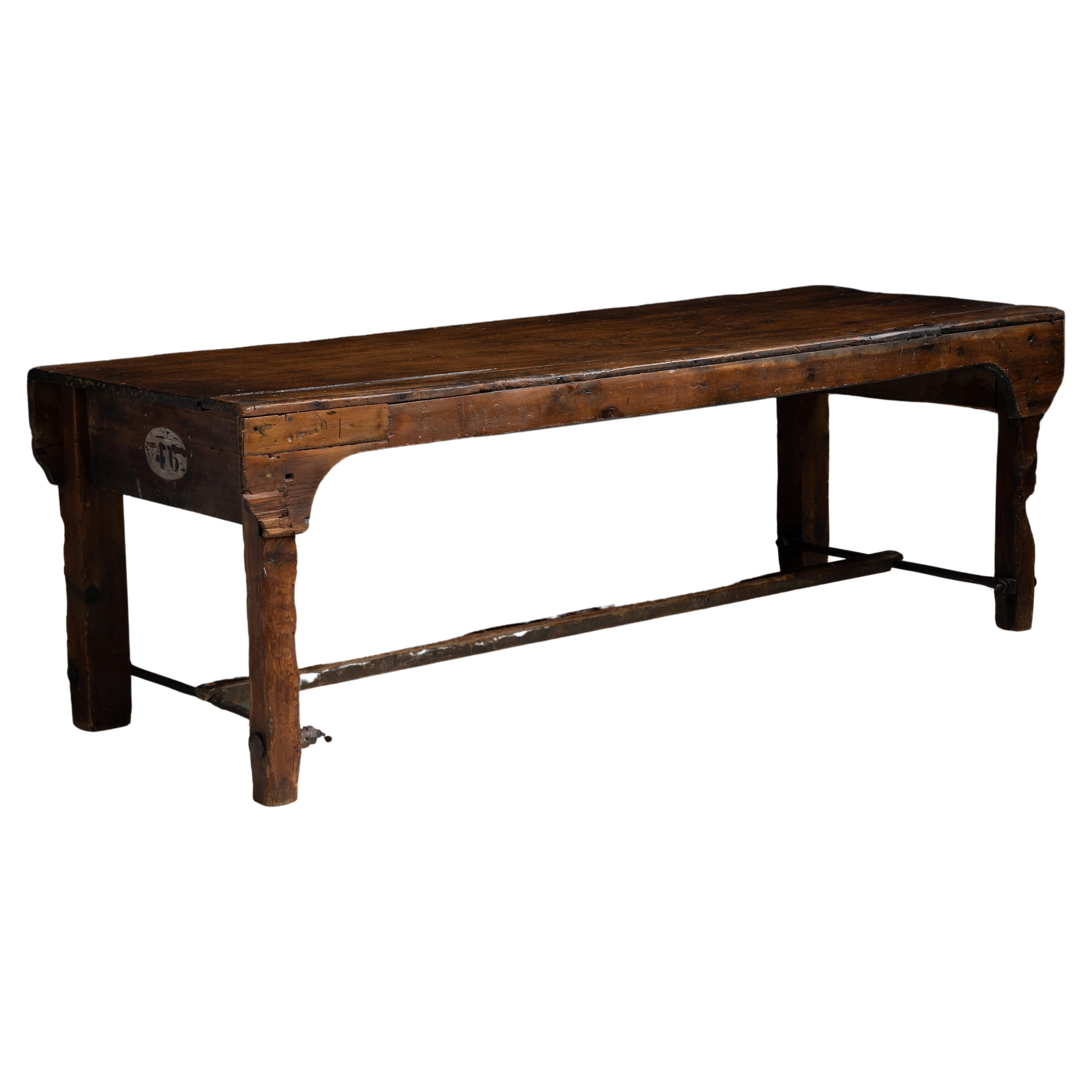 Industrial Table, England circa 1890 For Sale