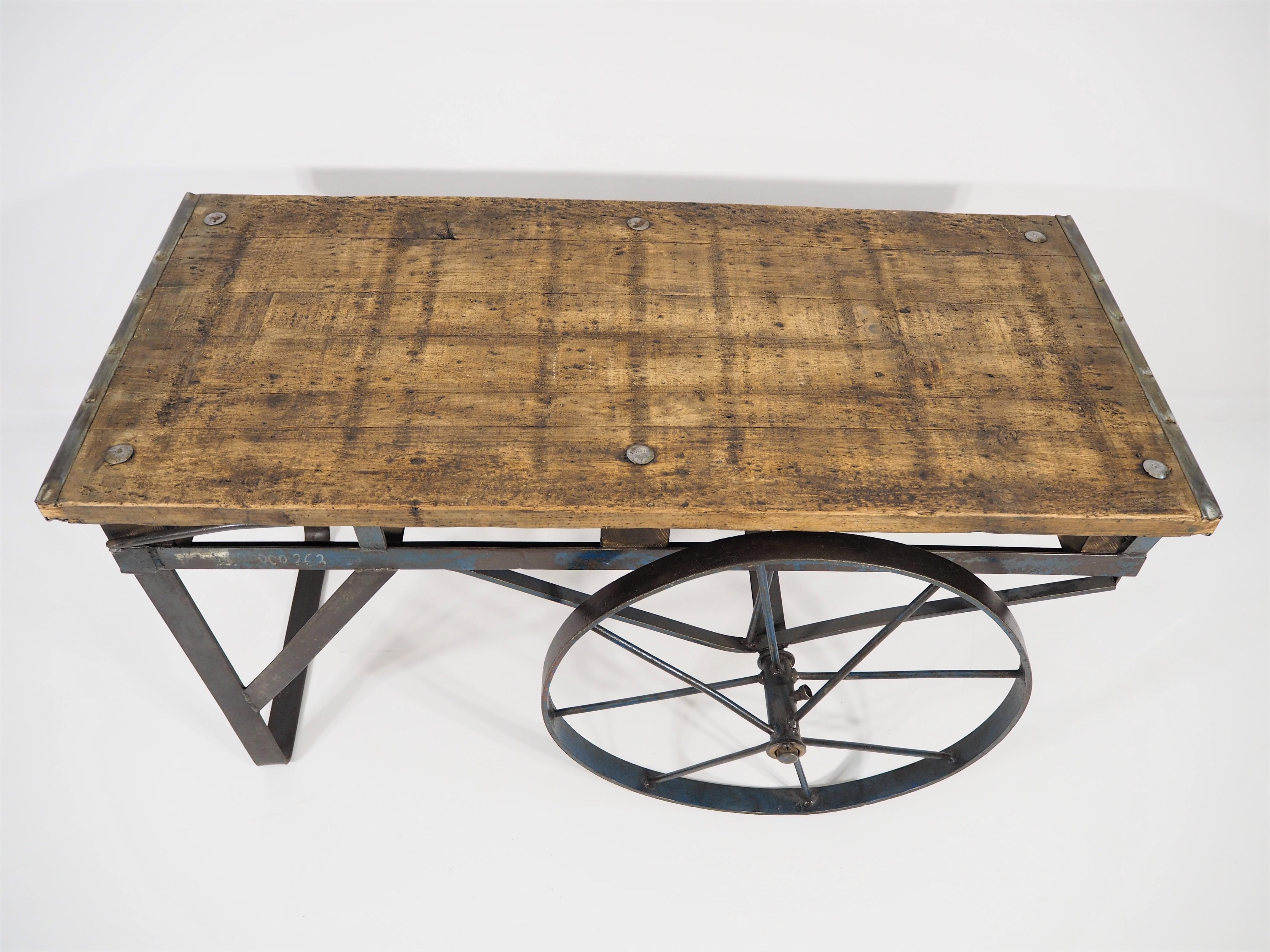 Czech Industrial Table For Sale