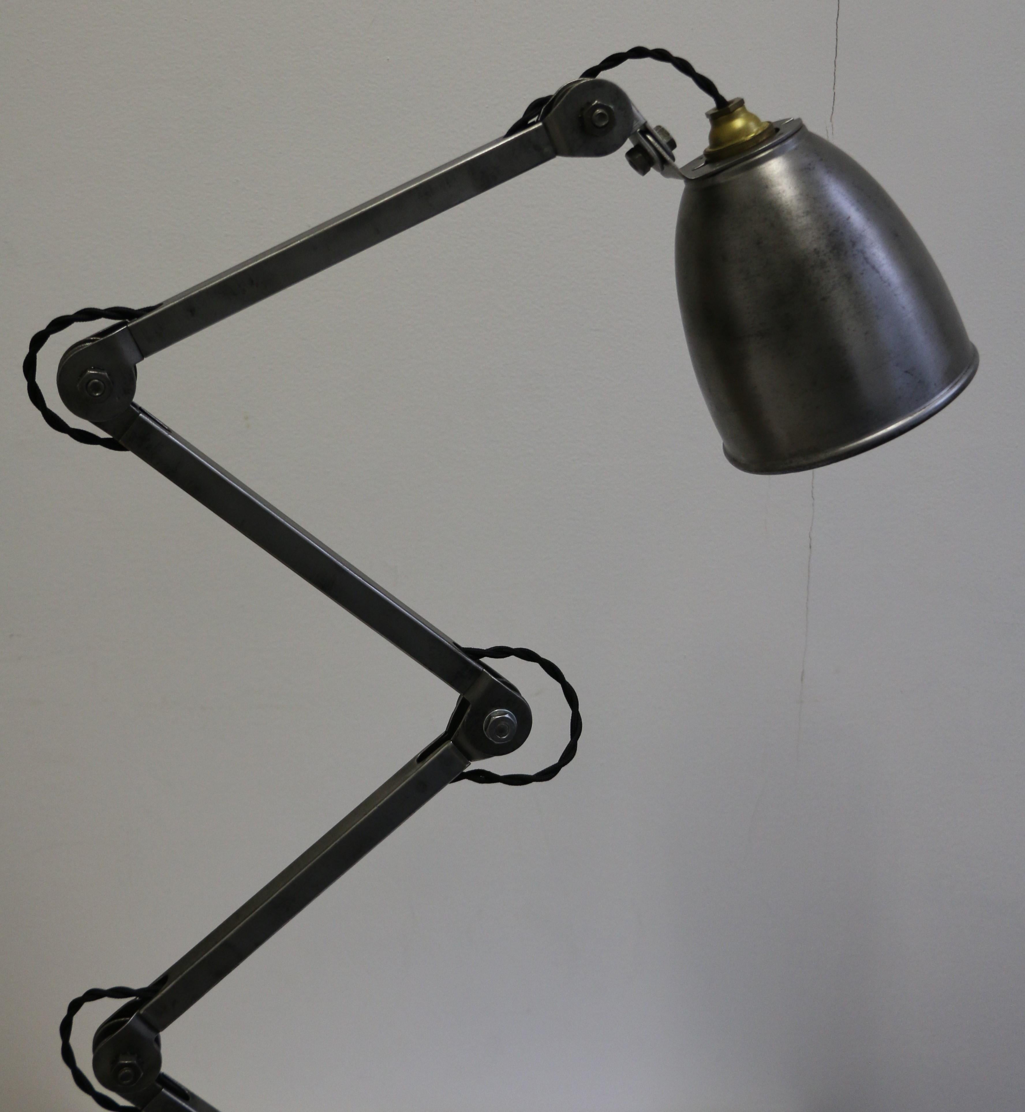 British Industrial Table Lamp by E.D.L., UK, 1950s