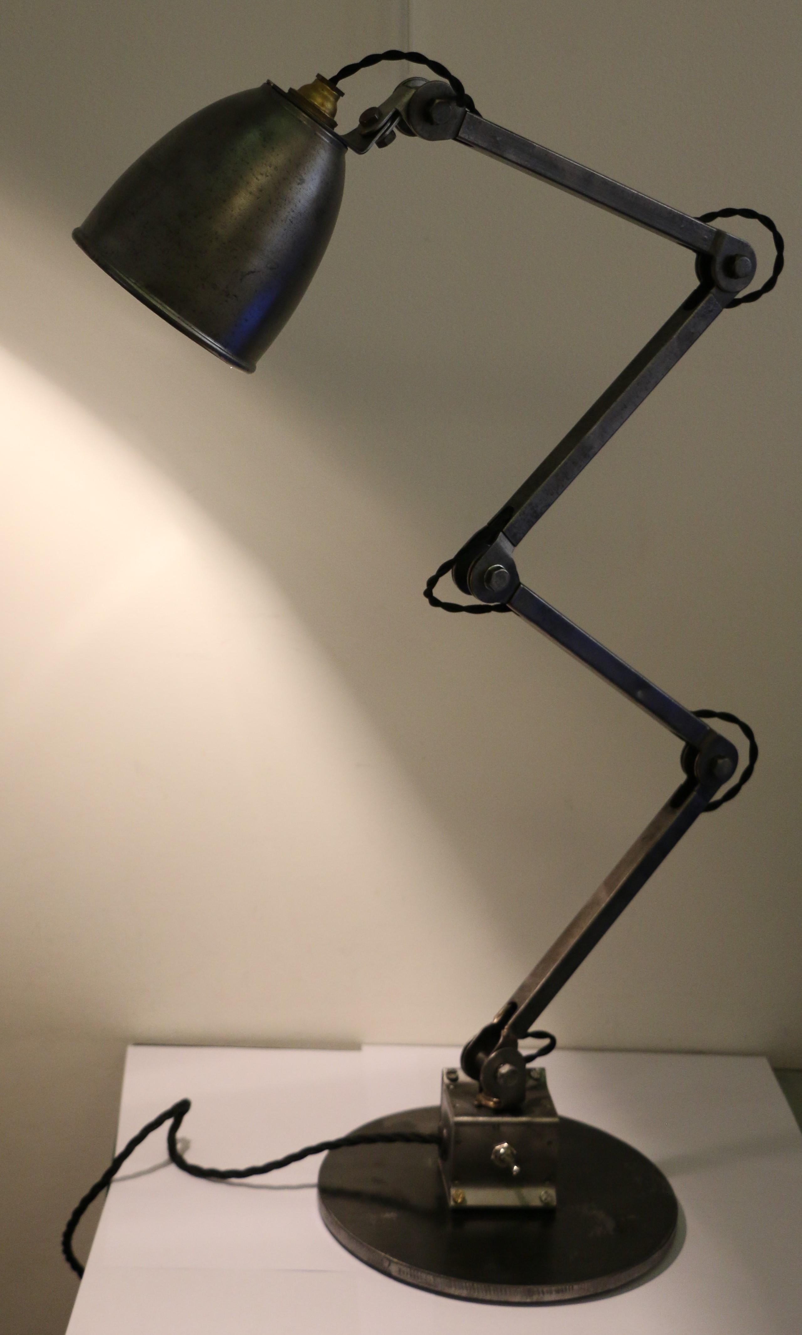 Industrial Table Lamp by E.D.L., UK, 1950s 2