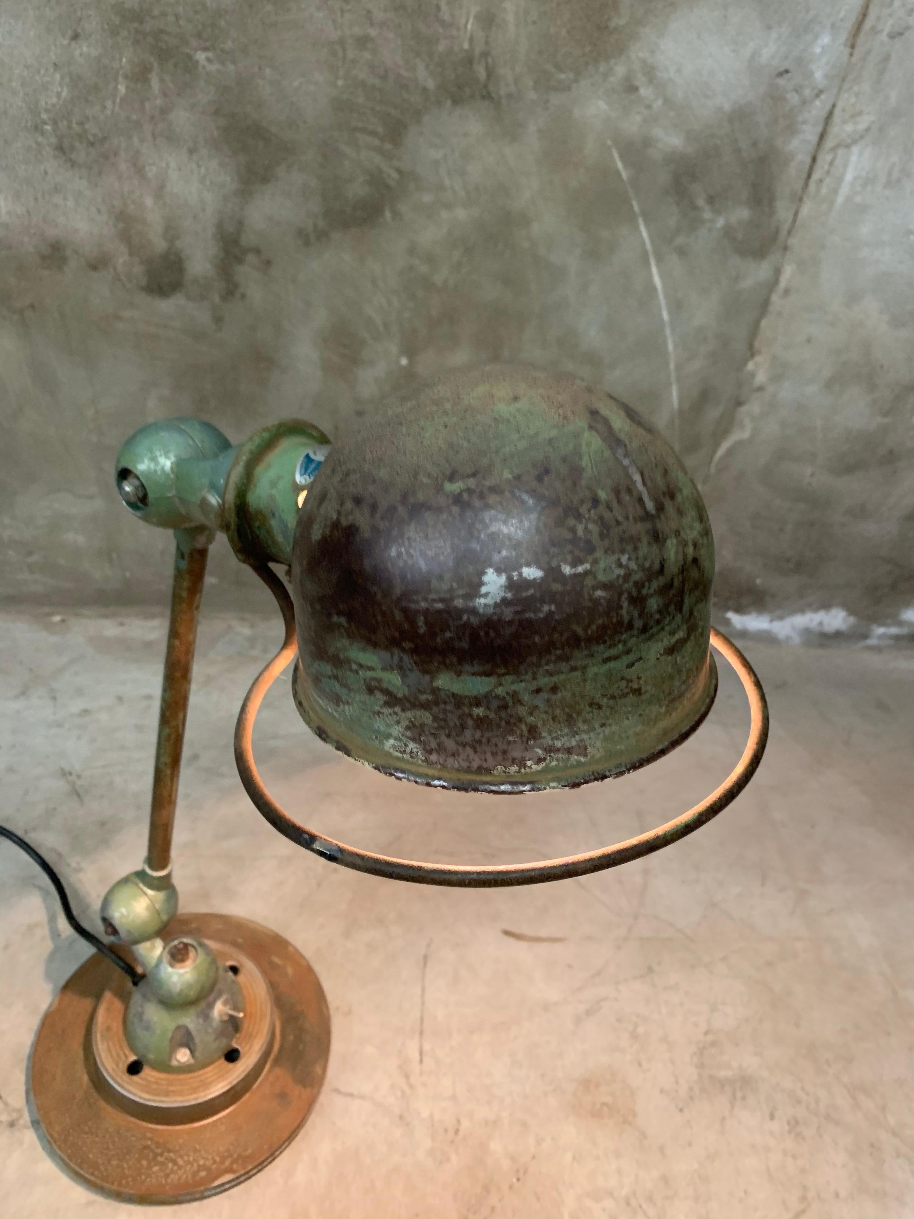 French Industrial Table Lamp by Jean-Louis Domecq, Jieldé, 1960 Metal