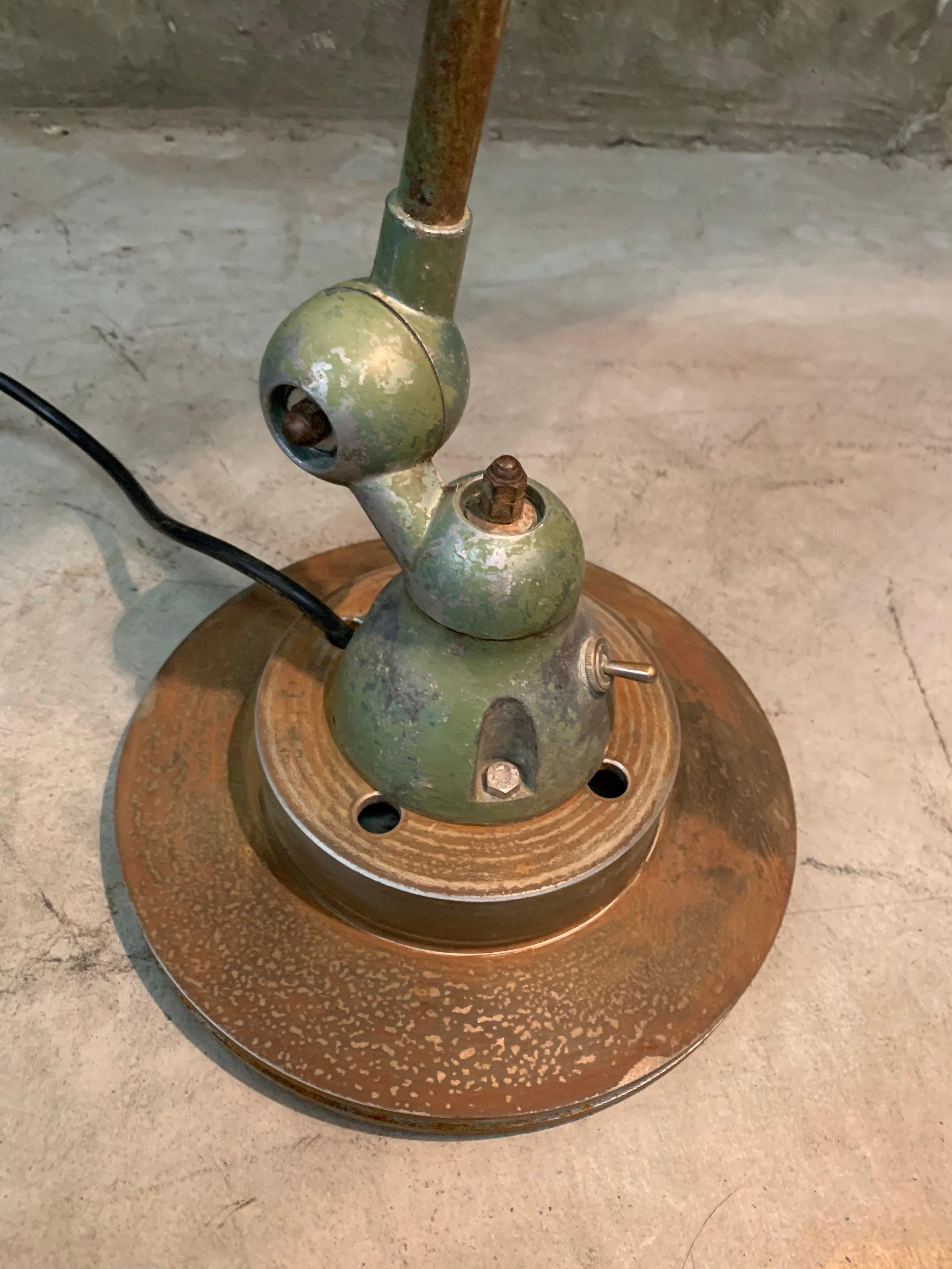 Industrial Table Lamp by Jean-Louis Domecq, Jieldé, 1960 Metal In Good Condition In Hoogeveen, NL