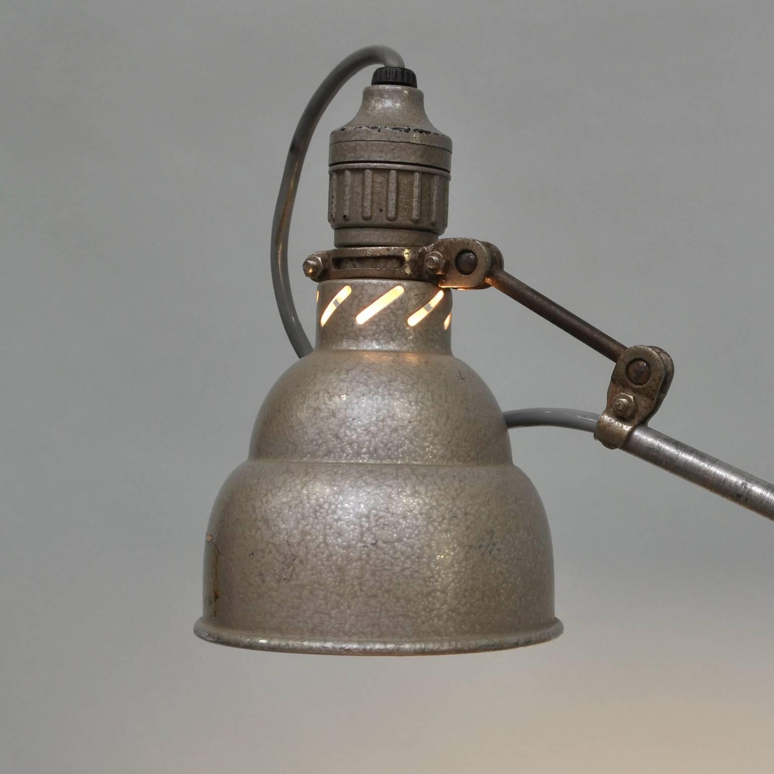 French Industrial Table Lamp by Lumina Brevete, 1950s